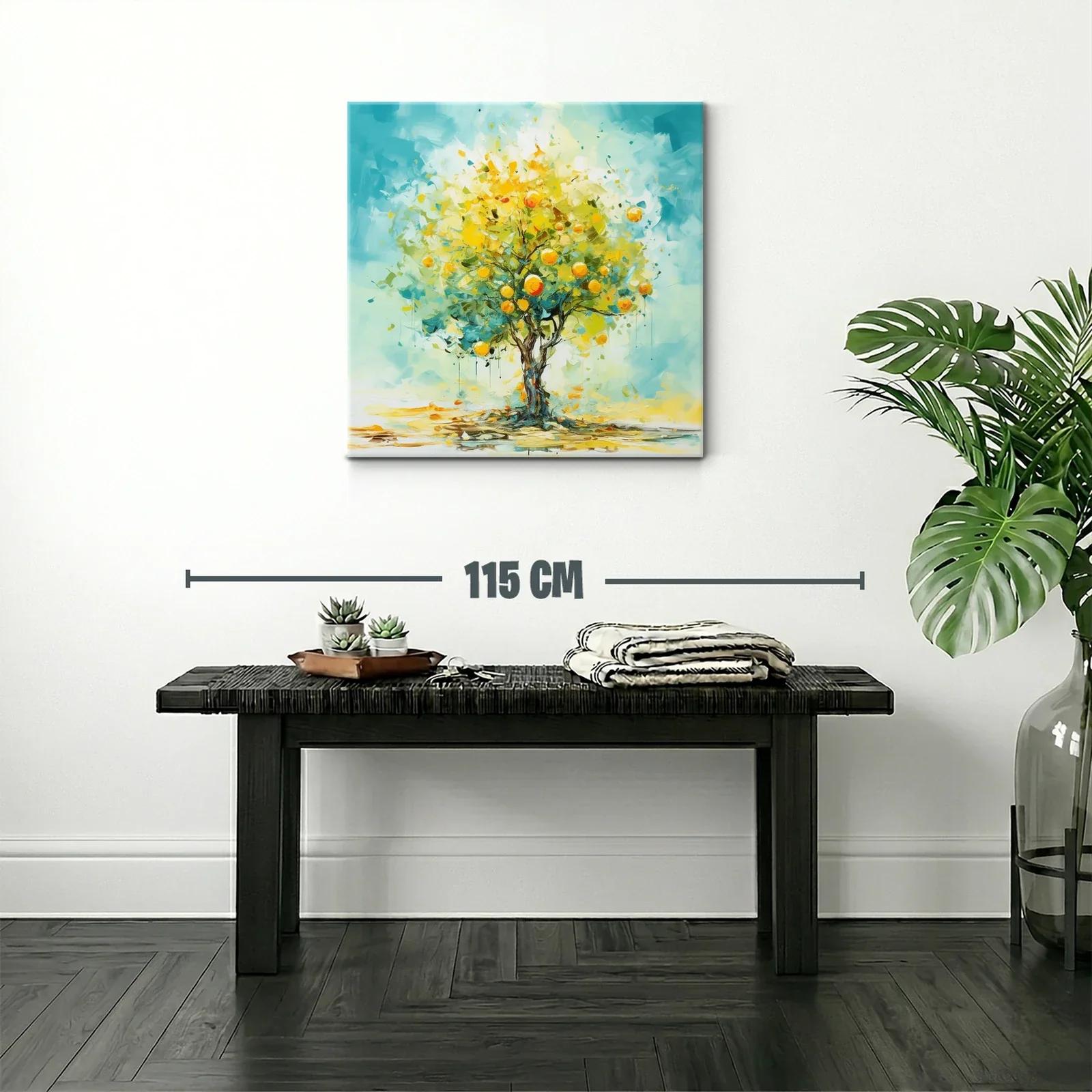 Árbol de cítricos brillante con tonos vibrantes — miniatura 2