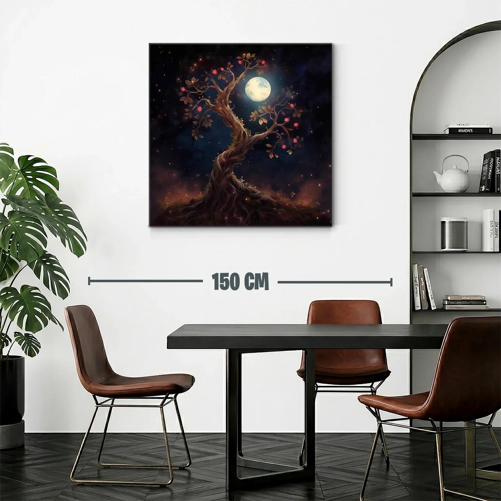 Árbol encantado bajo la luz de la luna llena — miniatura 2