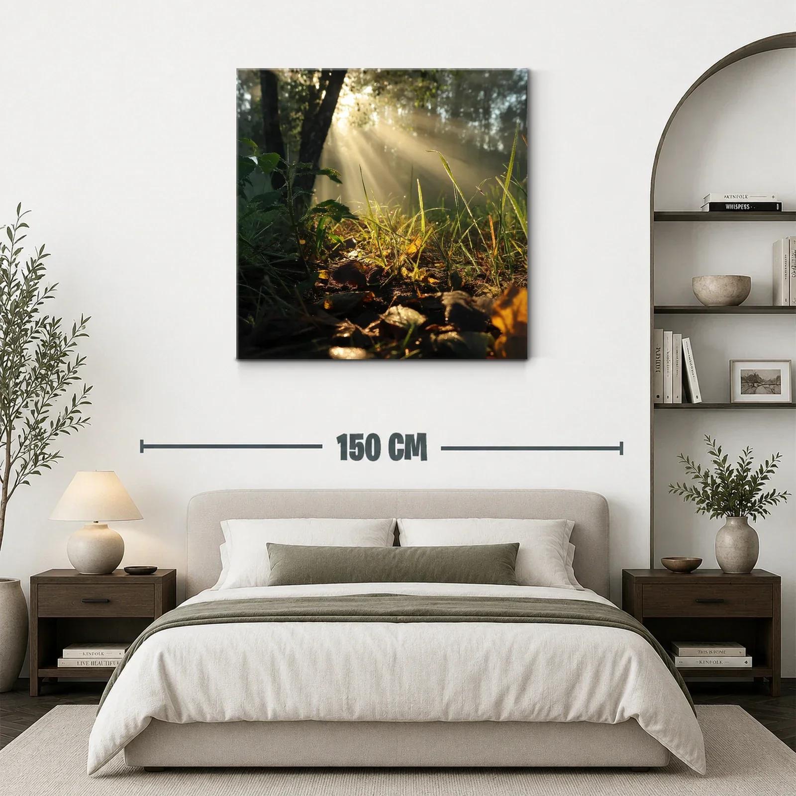 Rayos de sol entre hojas y naturaleza en calma — miniatura 3