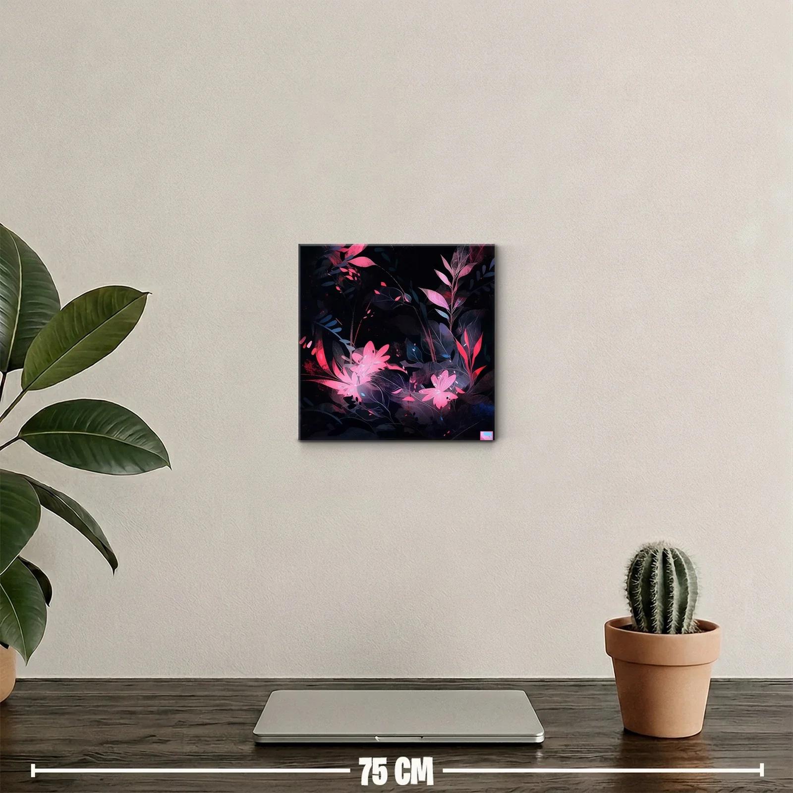 Composición Floral en Tonos Oscuros con Destellos Rosados — miniatura 2