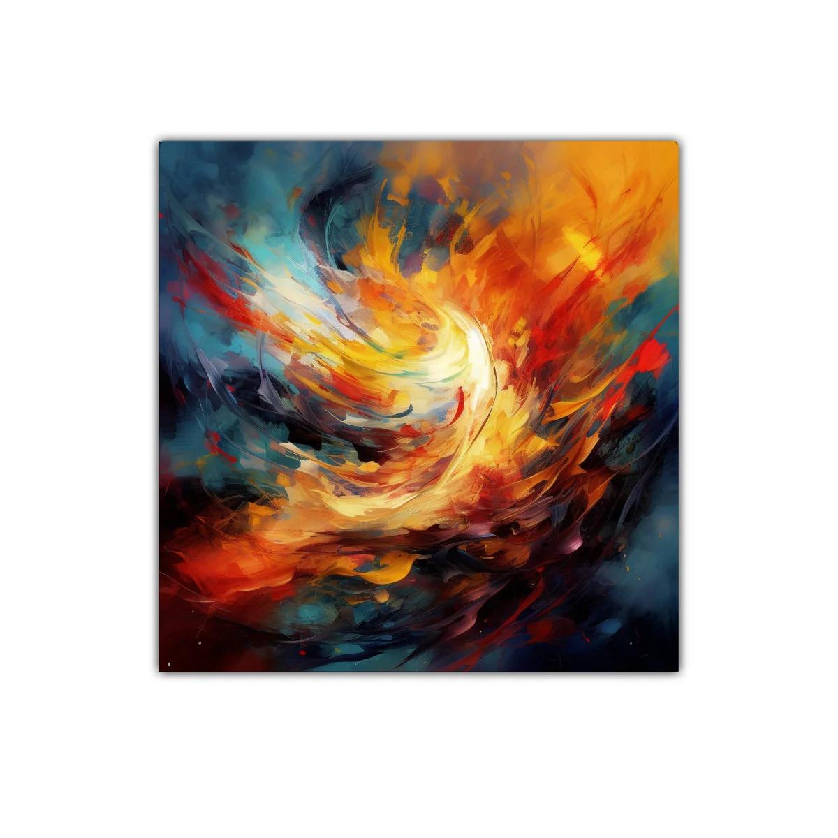 Explosión de color en composición abstracta dinámica — imagen principal