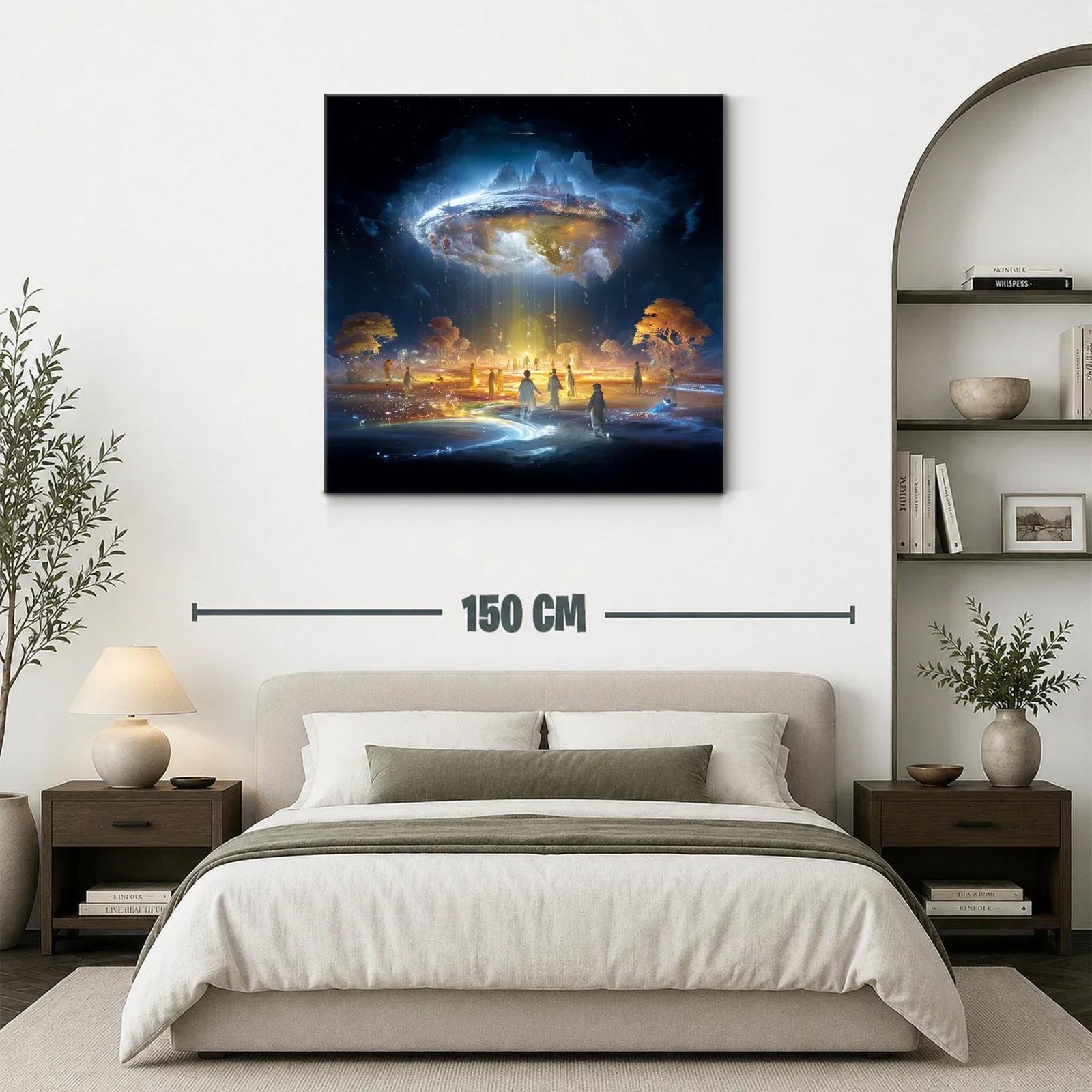 Paisaje Fantástico de Luz y Sombras Cósmicas — miniatura 3