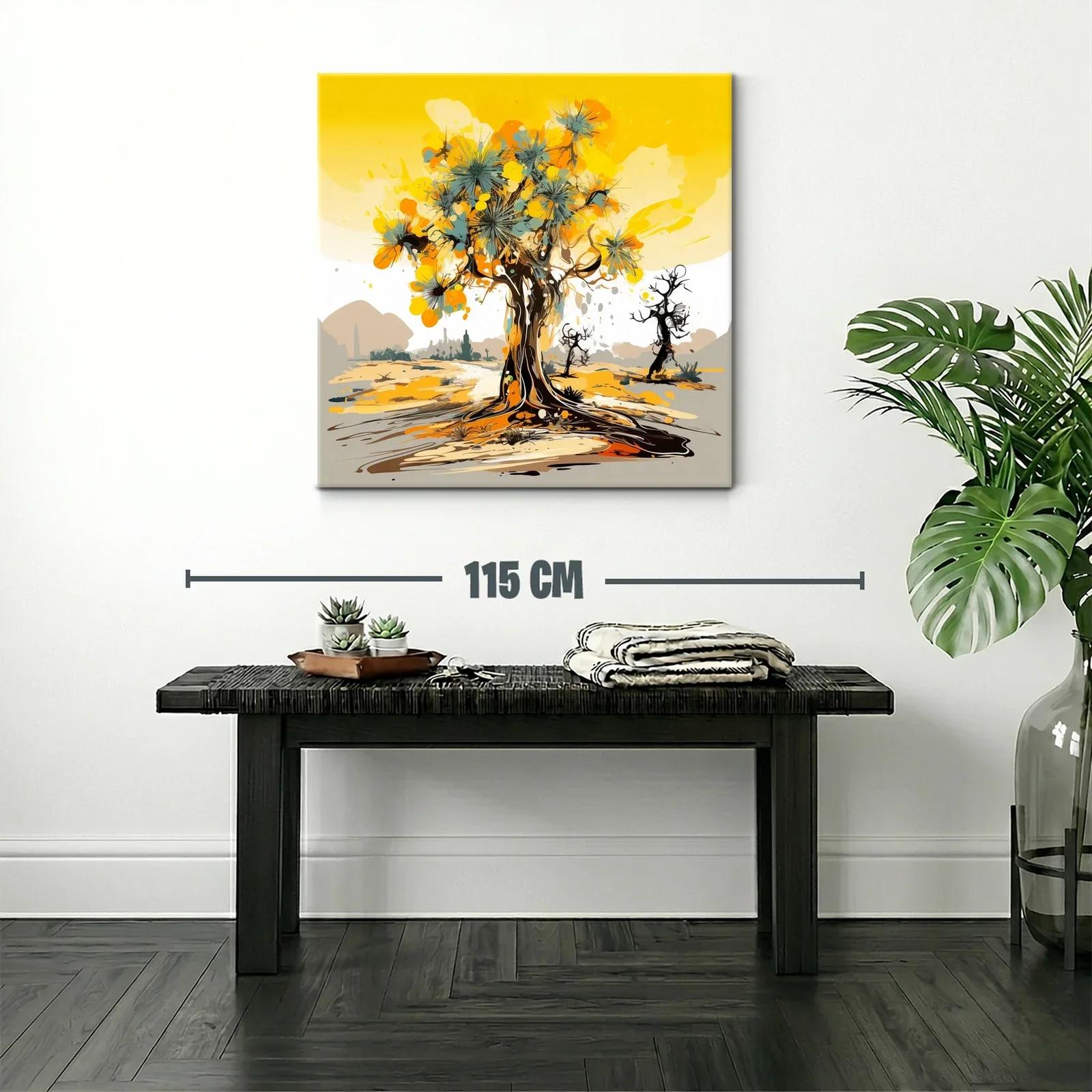 Árbol abstracto con tonos cálidos y vibrantes — miniatura 2