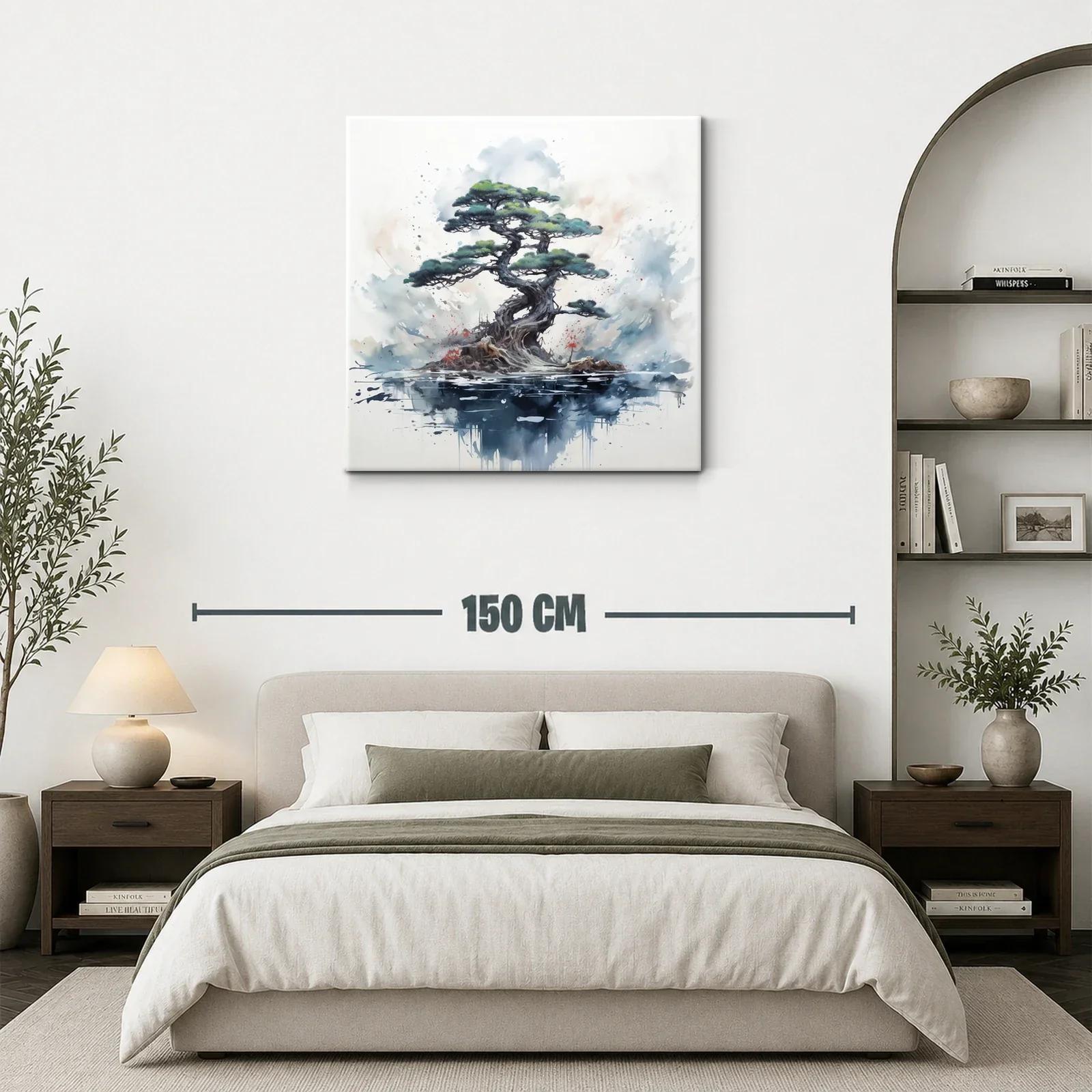 Árbol bonsái en atmósfera acuática y serena — miniatura 3