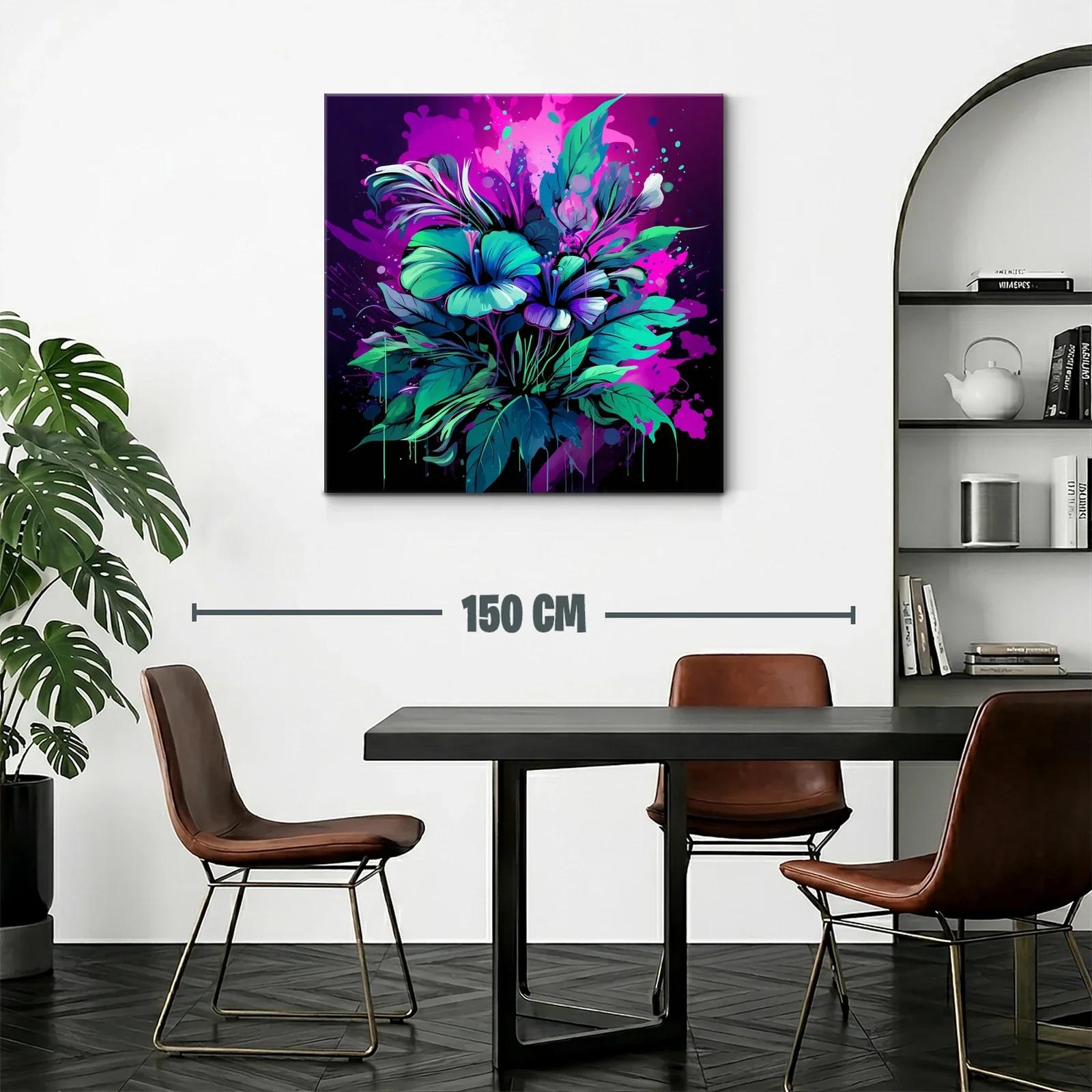 Explosión floral en tonos vibrantes y contrastes luminosos — miniatura 2