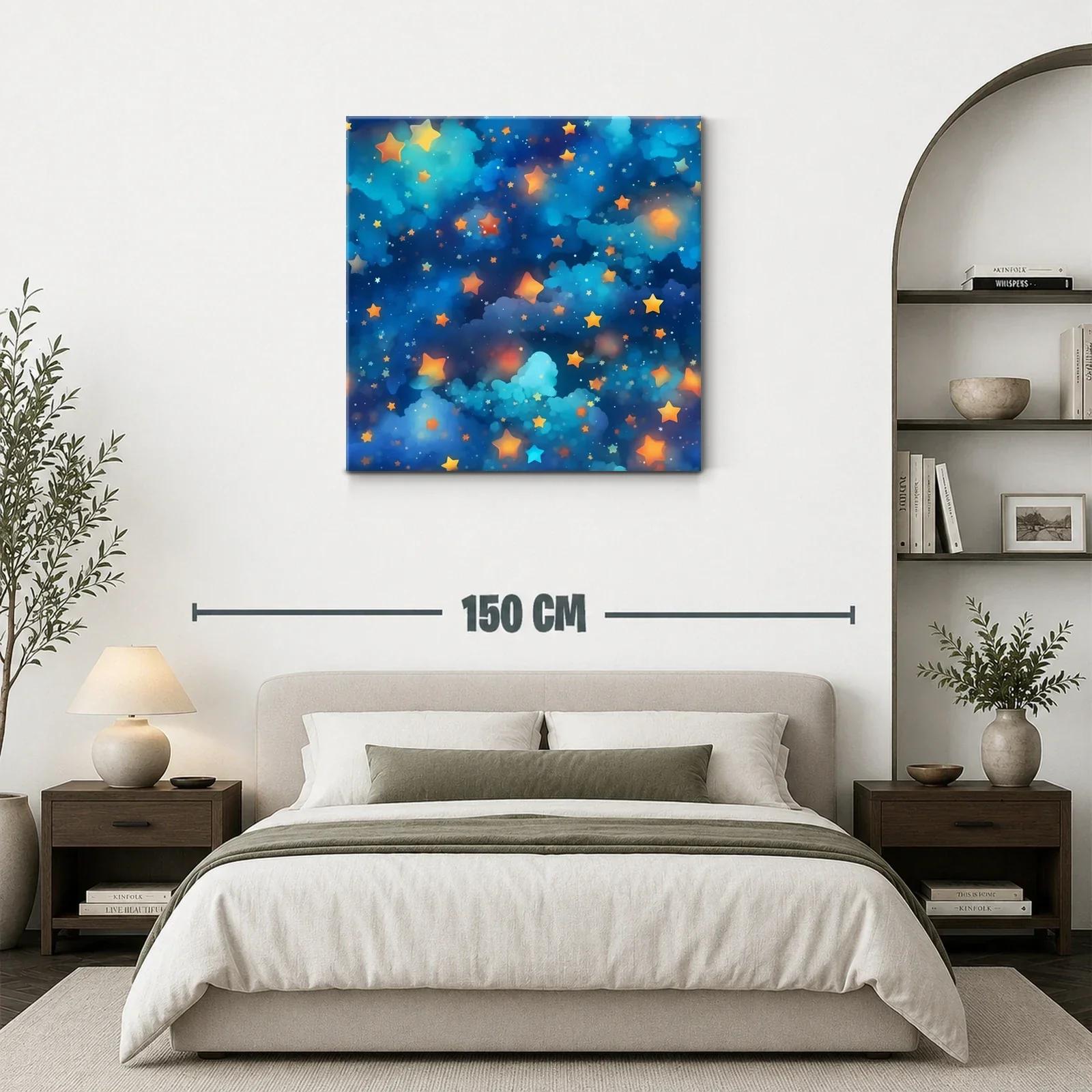 Cuadro Estrellas Brillantes en Fondo Azul Profundo — miniatura 3