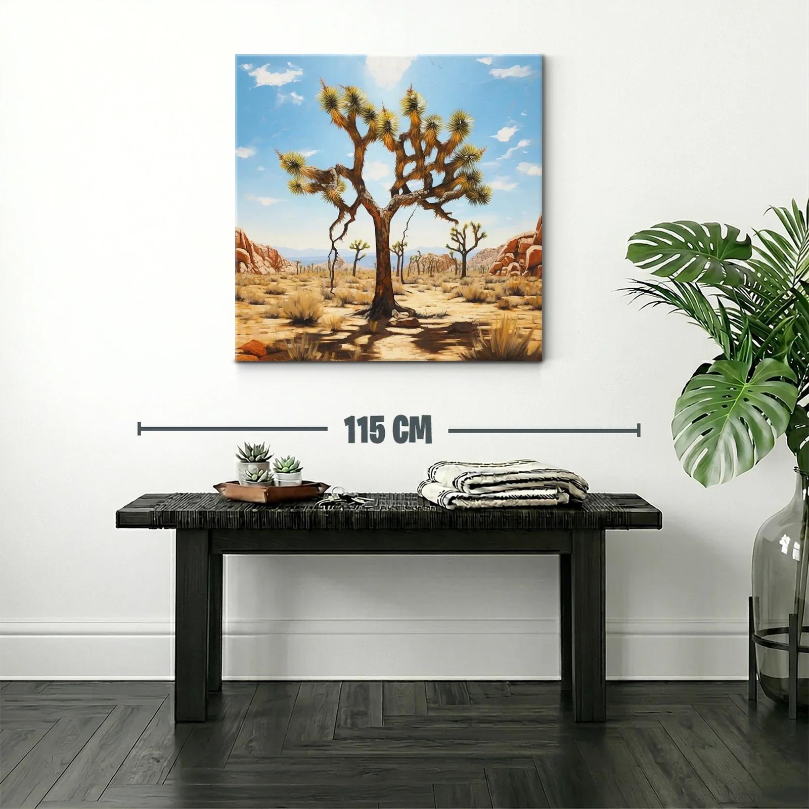 Paisaje desértico con árbol de aspecto singular — miniatura 2