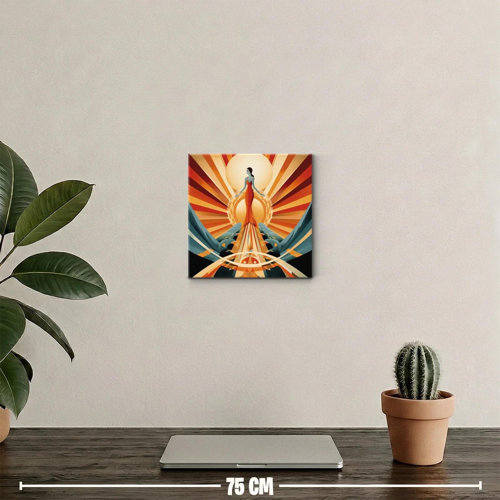 Figura femenina en el resplandor de sol radiante — miniatura 2