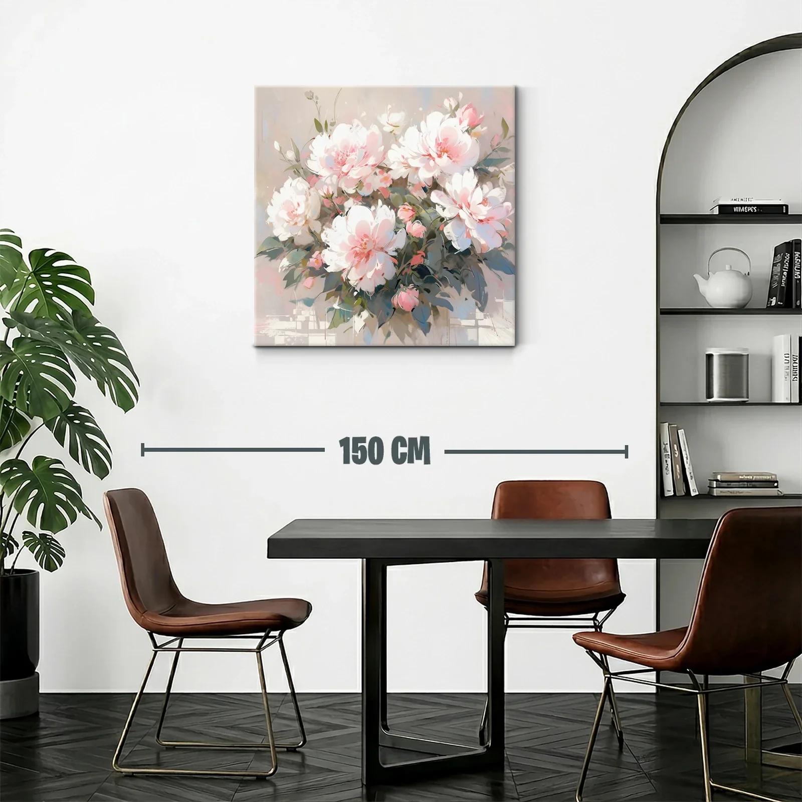 Composición delicada con flores blancas y rosas — miniatura 2