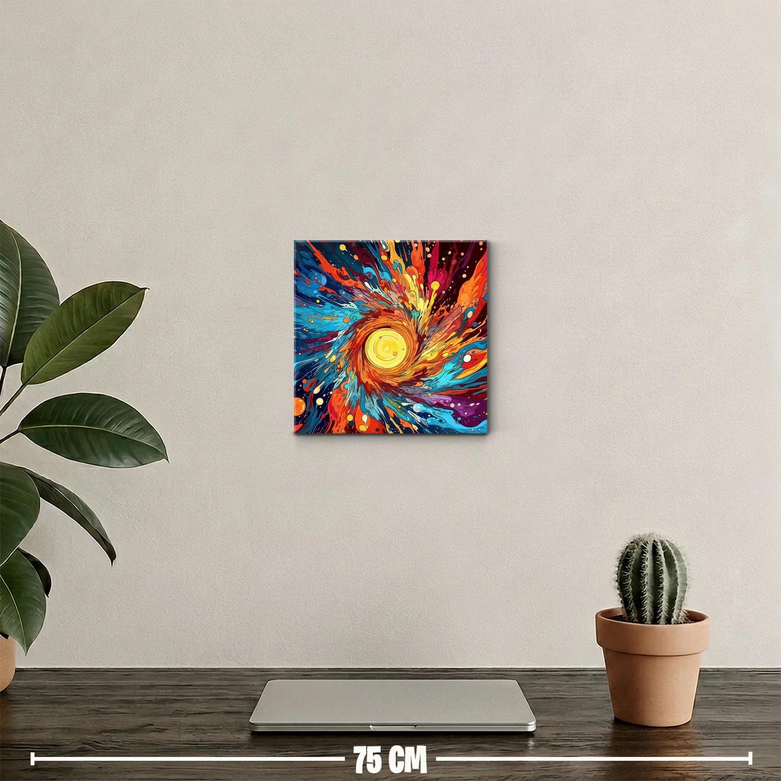 Explosión de color vibrante con efecto de remolino dinámico — miniatura 2