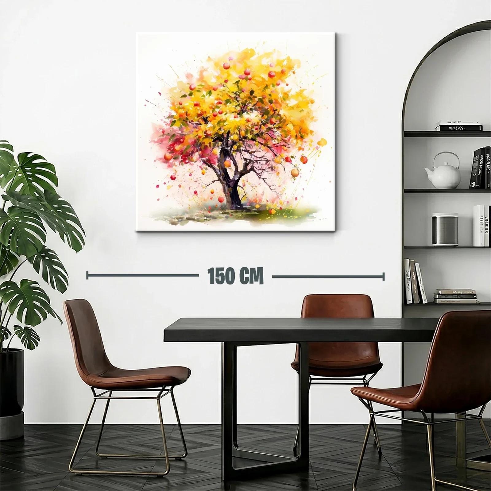 Árbol vibrante con frutos rojos y hojas doradas — miniatura 2