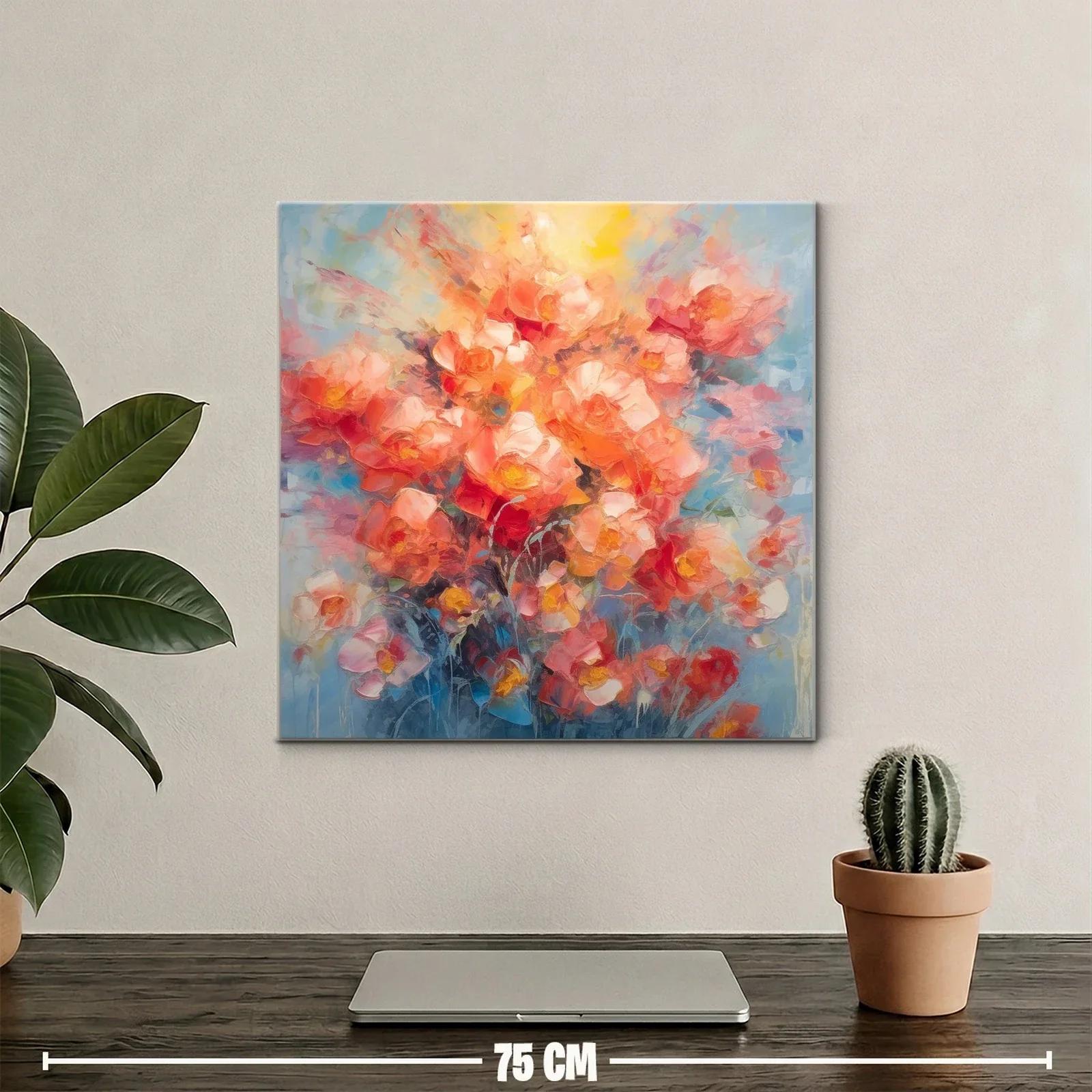 Ramo vibrante de flores en tonos cálidos — miniatura 2