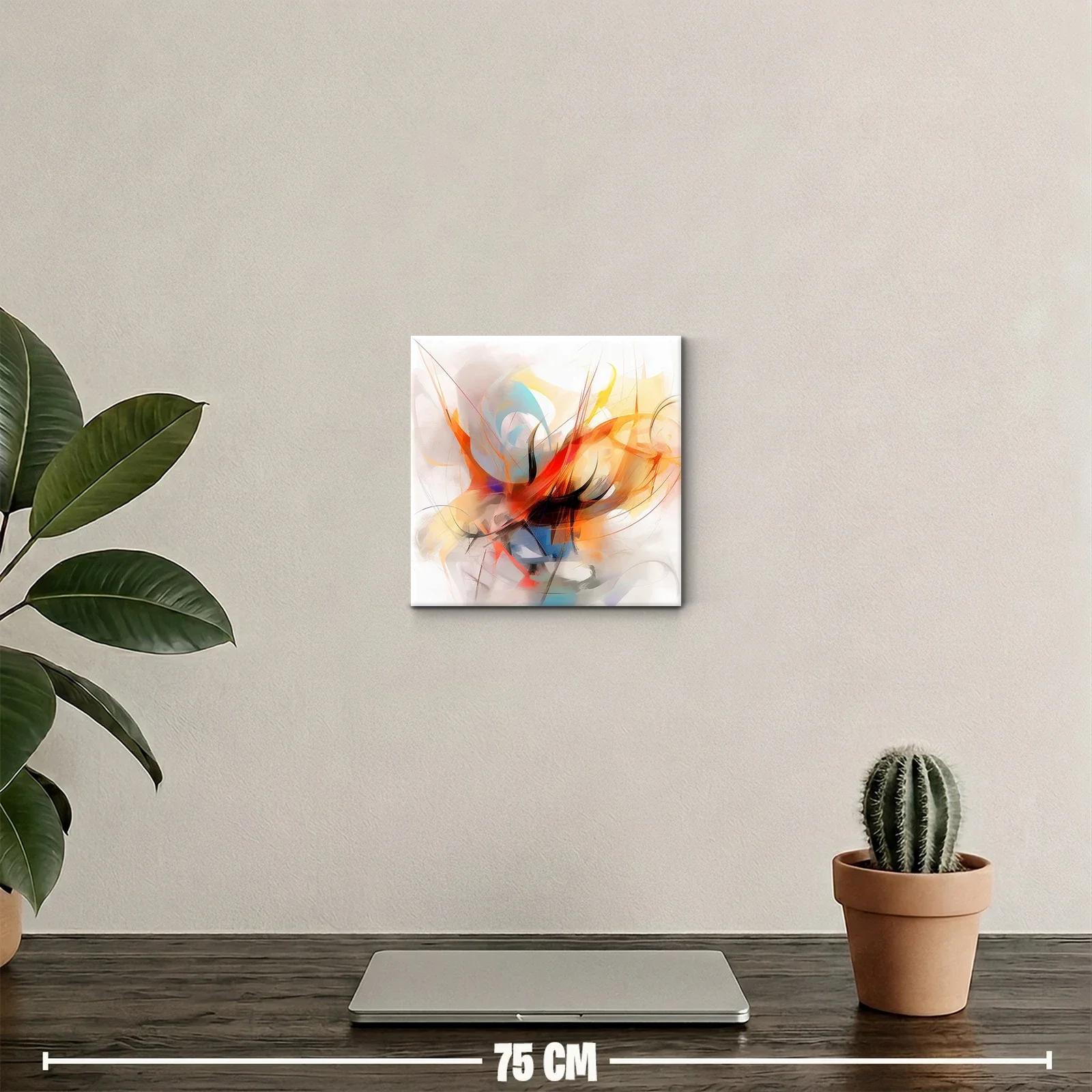 Cuadro decorativo con energía y dinamismo en tonos cálidos — miniatura 2