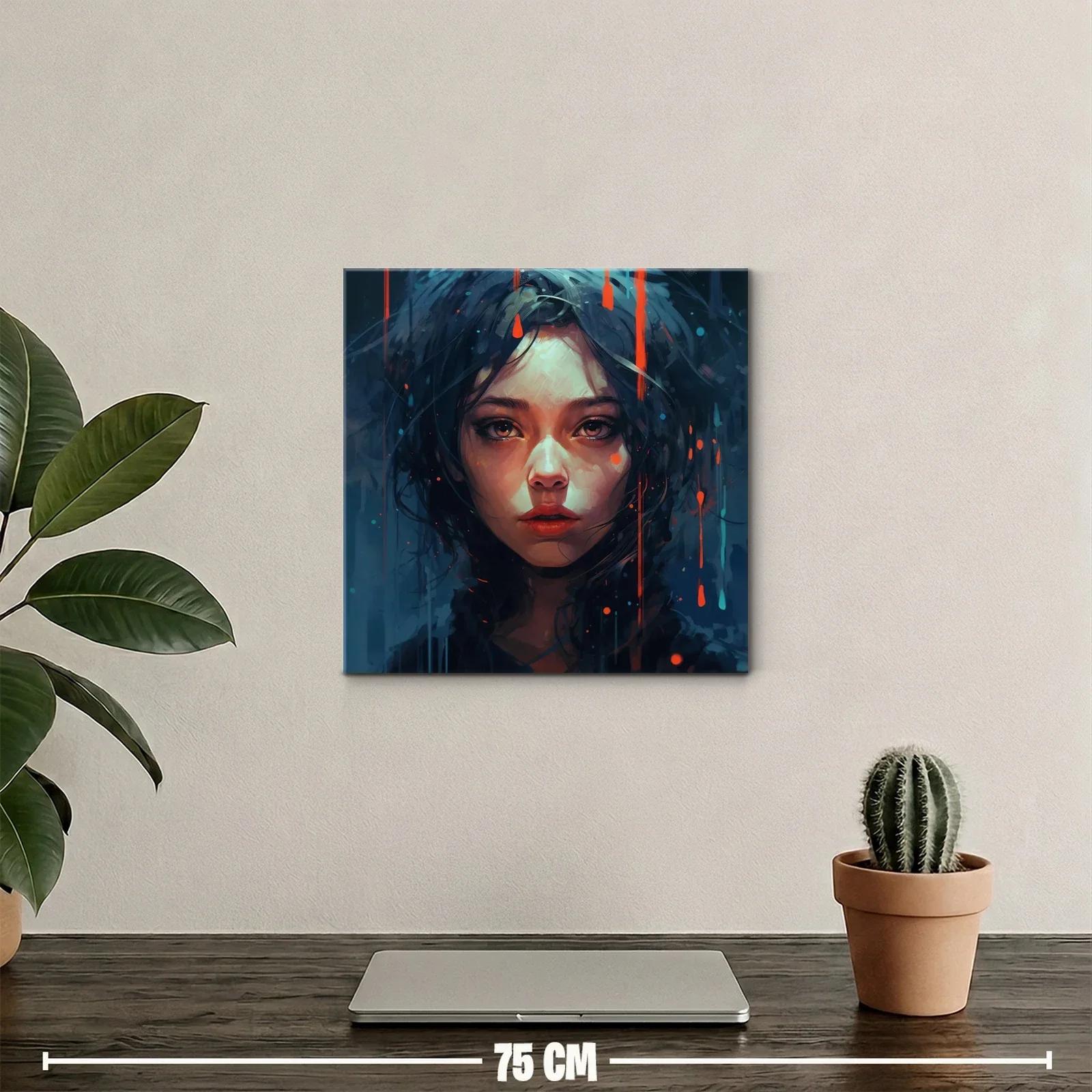 Retrato femenino con luces y contrastes en tonos oscuros — miniatura 2