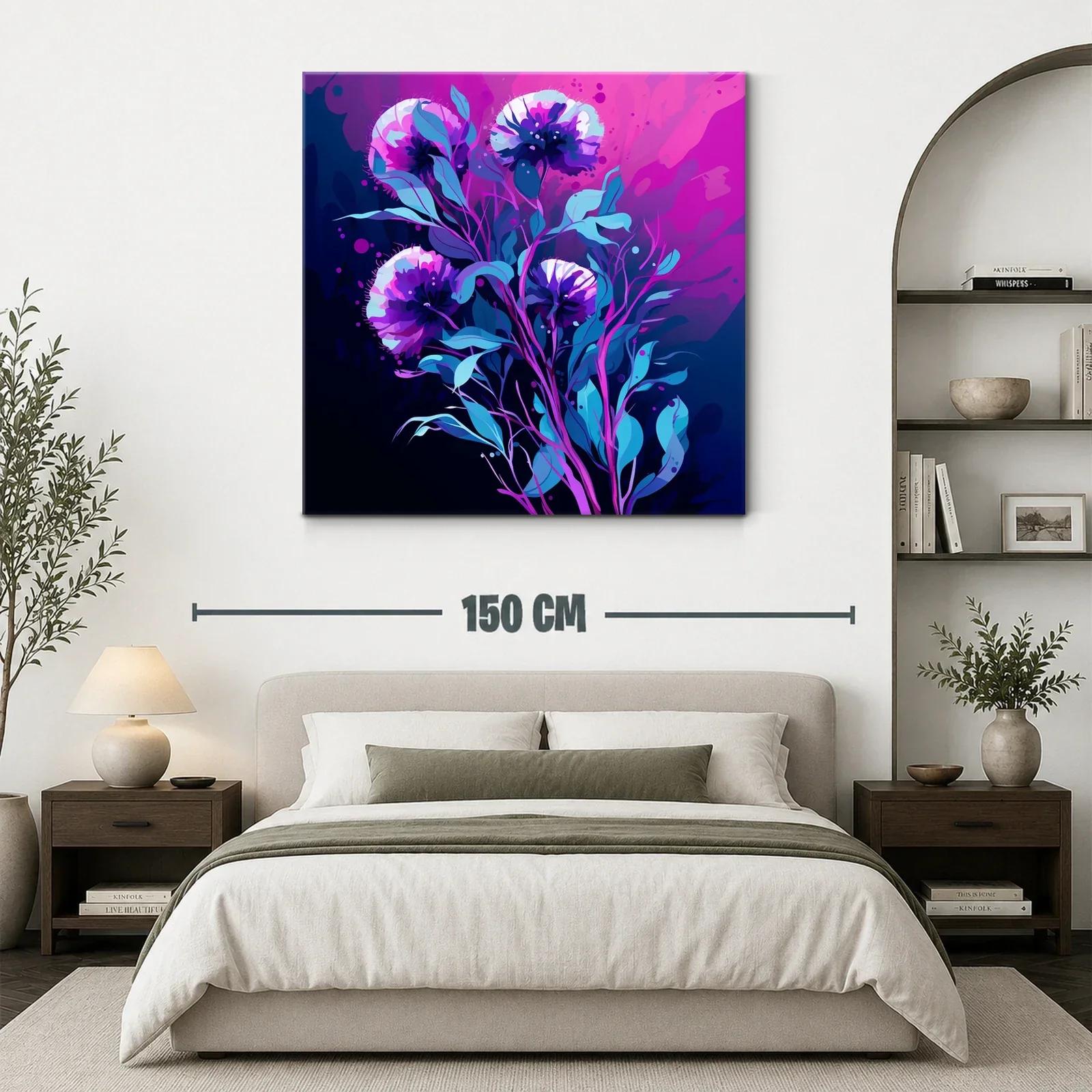 Impactante ramo floral en tonos violetas y azules intensos — miniatura 3
