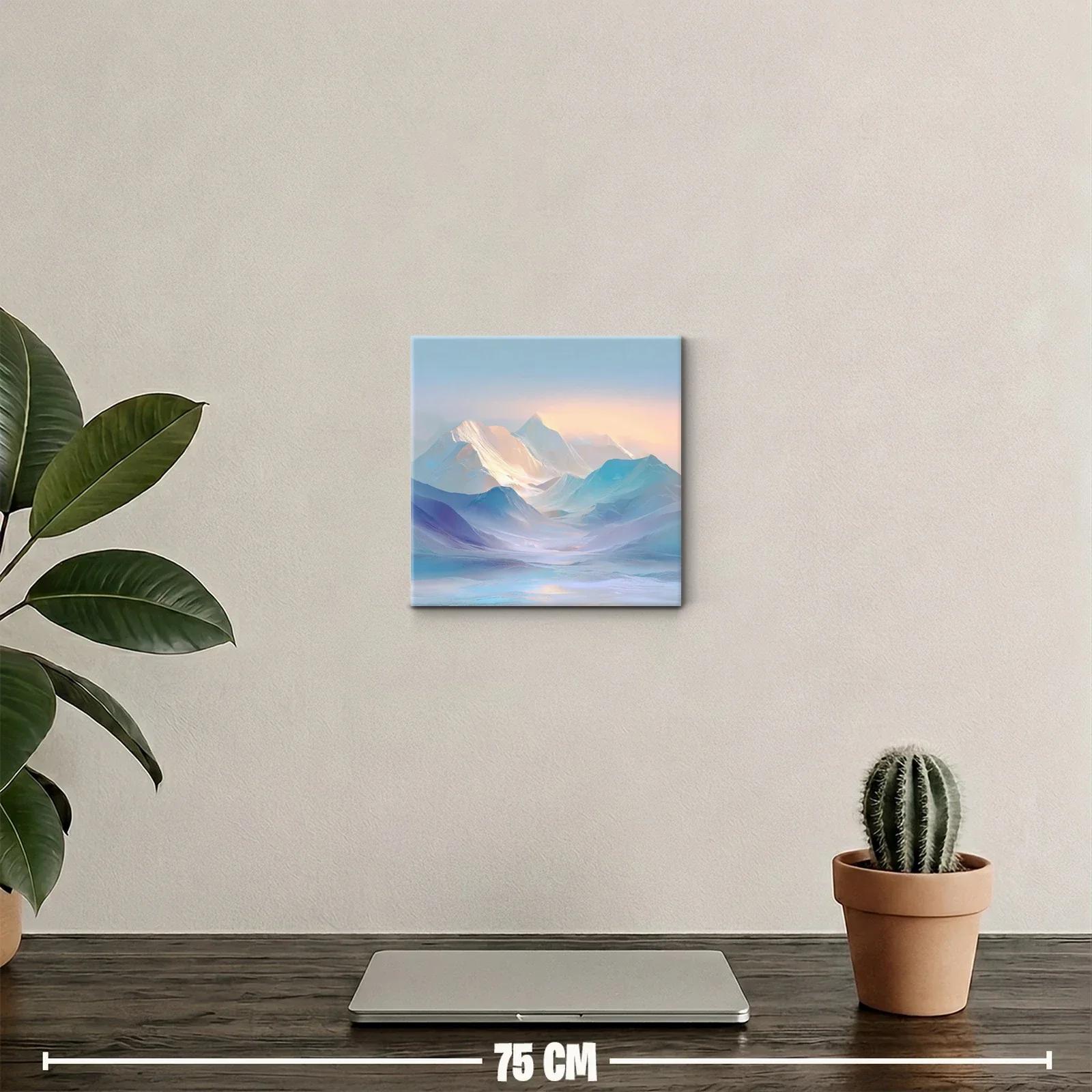 Paisaje Montañoso en Luz Suave y Tonos Pastel — miniatura 2
