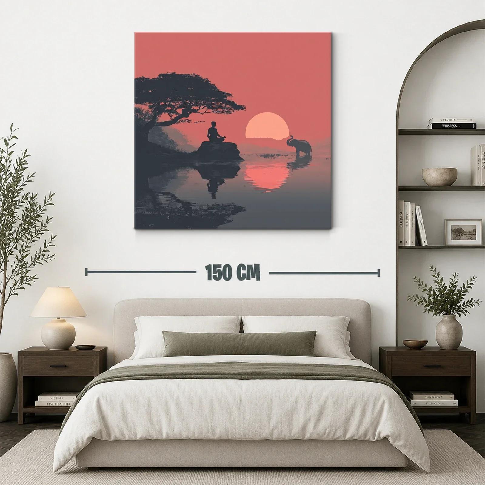Meditación al atardecer en calma africana — miniatura 3