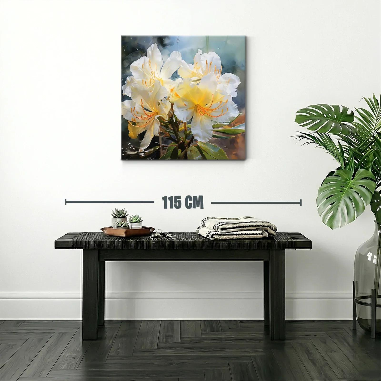Elegancia natural en flores blancas y amarillas suaves — miniatura 2