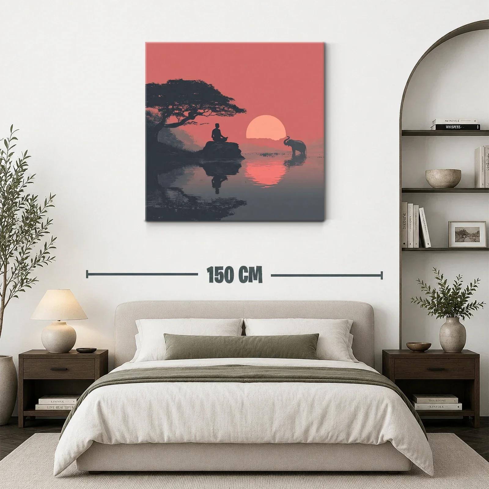 Meditación al atardecer en calma africana — miniatura 3