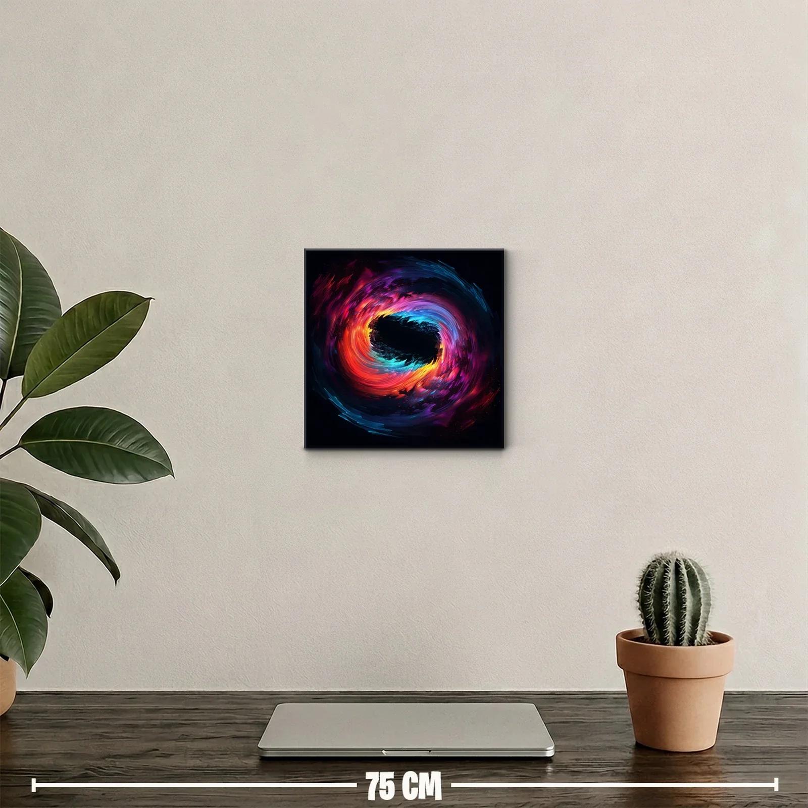 Cuadro abstracto de remolino colorido y energía dinámica — miniatura 2