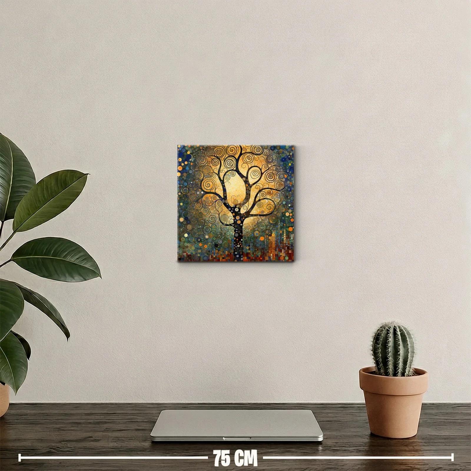 Árbol de espirales en tonos cálidos y vibrantes — miniatura 2