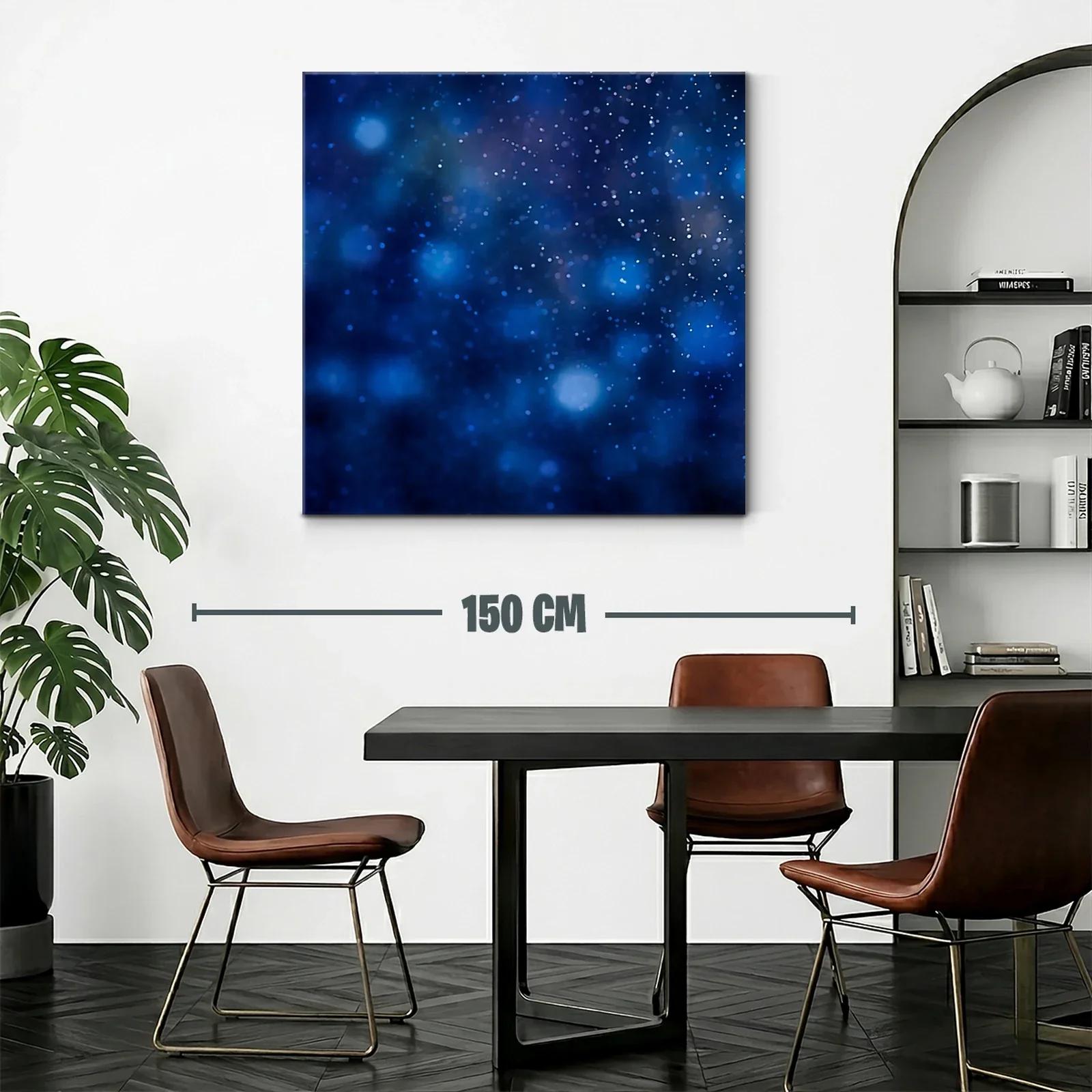 Abstracción cósmica en tonos azules brillantes — miniatura 2