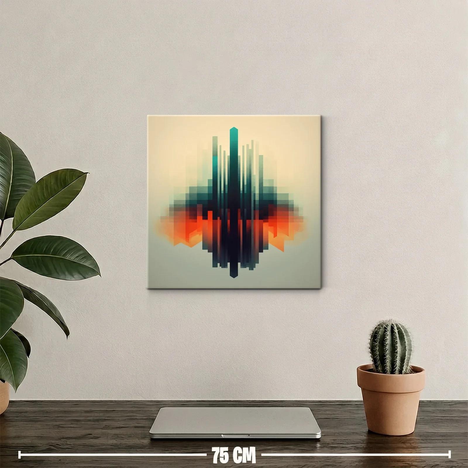Composición geométrica con tonos vibrantes y elegantes — miniatura 2