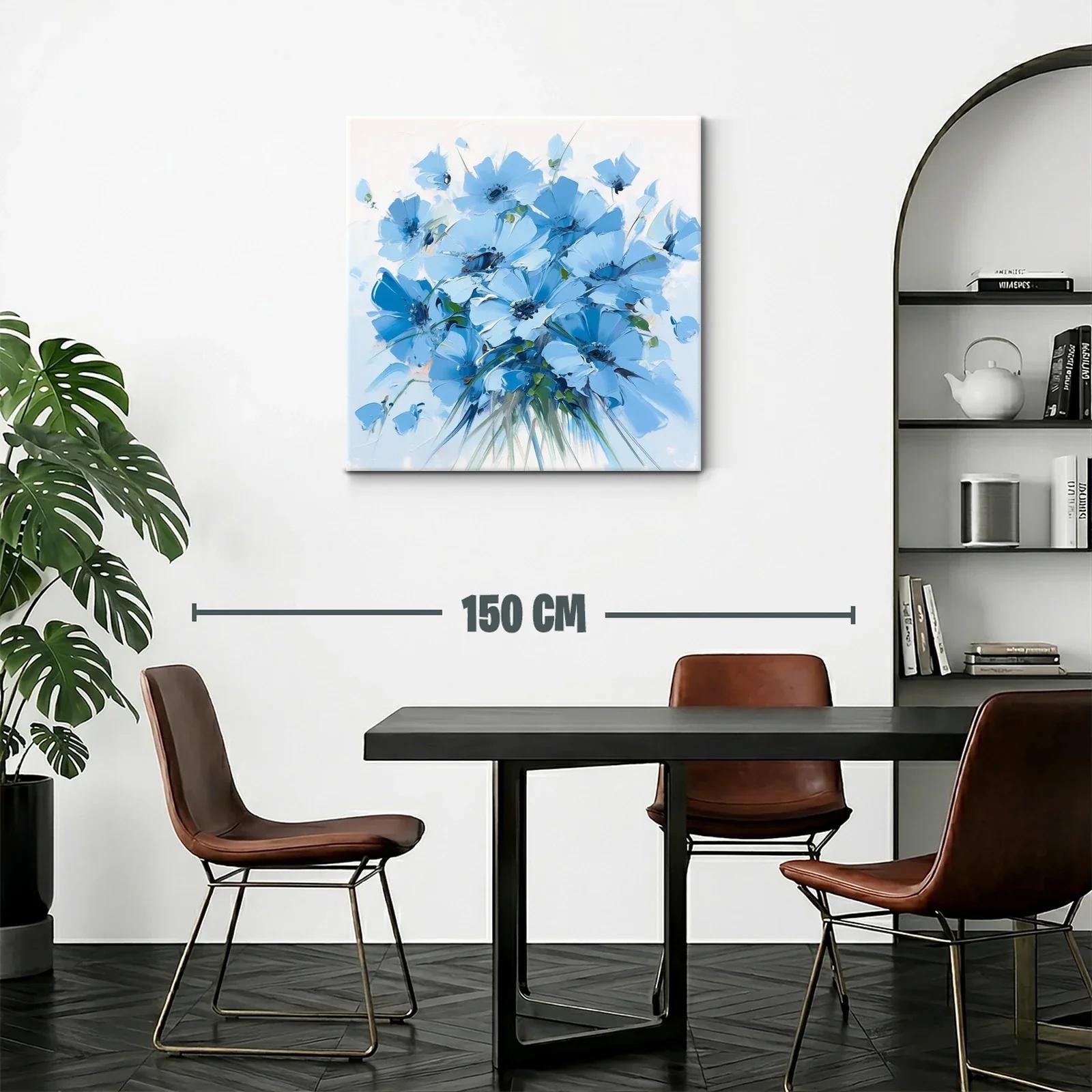 Ramo de flores azules para un espacio sereno y elegante — miniatura 2