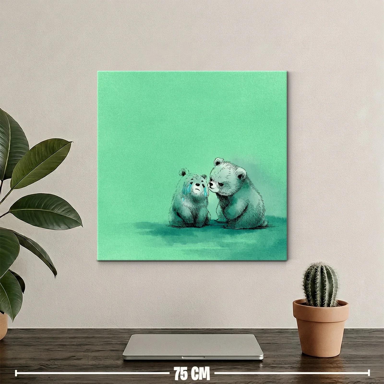 Tierna escena de osos que transmite consuelo y empatía — miniatura 2
