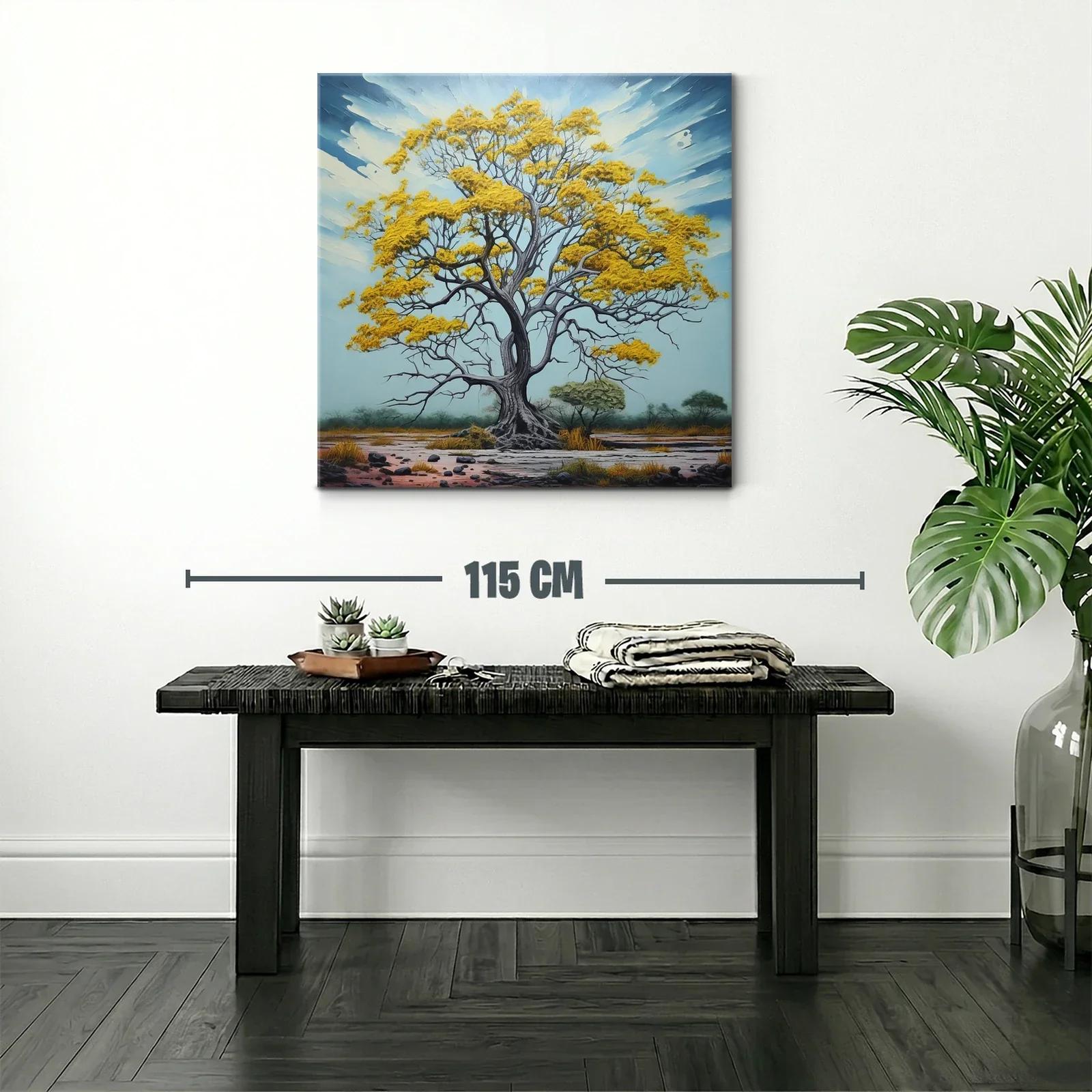 Árbol Dorado en Paisaje Sereno y Natural — miniatura 2