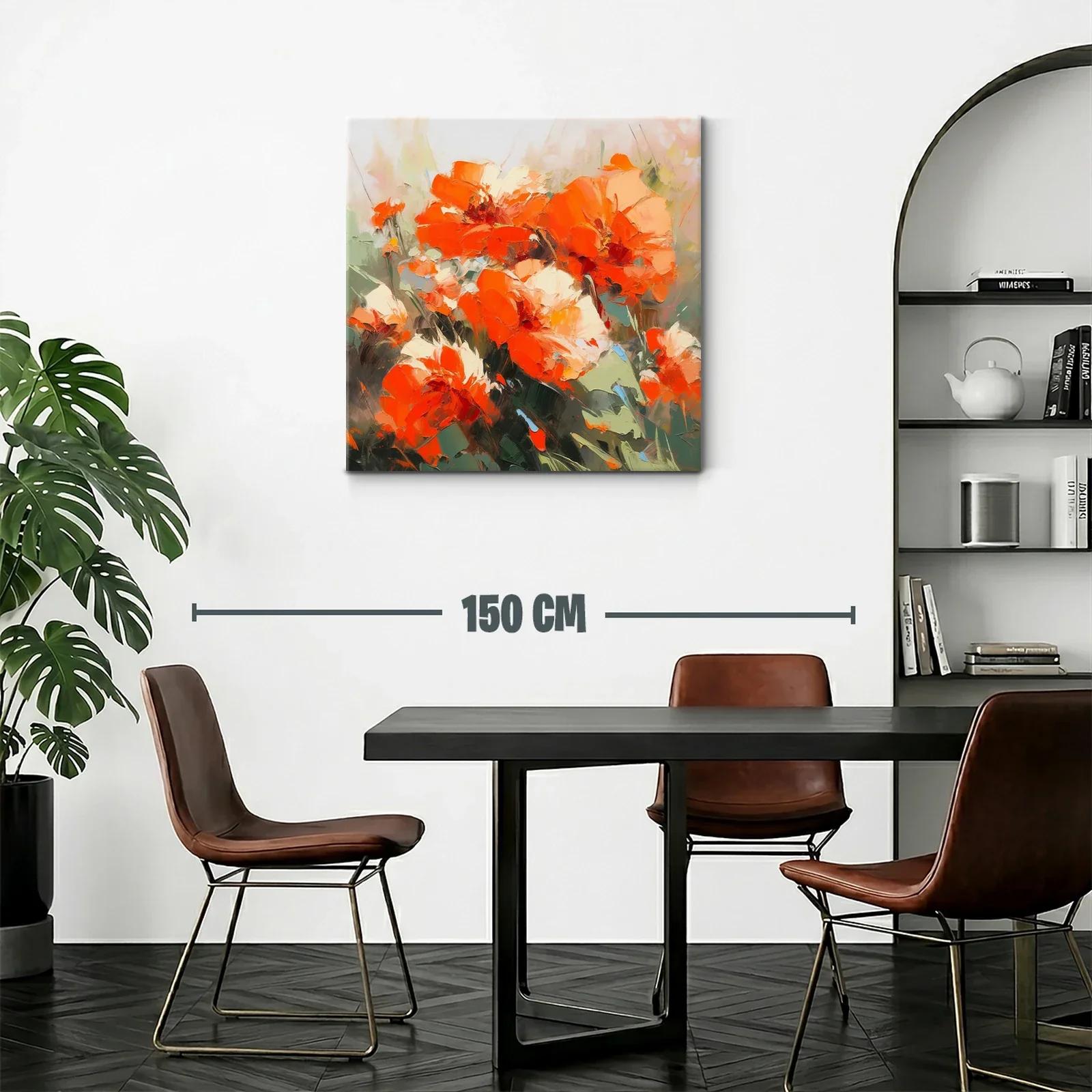 Impactante composición floral en tonos cálidos y vibrantes — miniatura 2