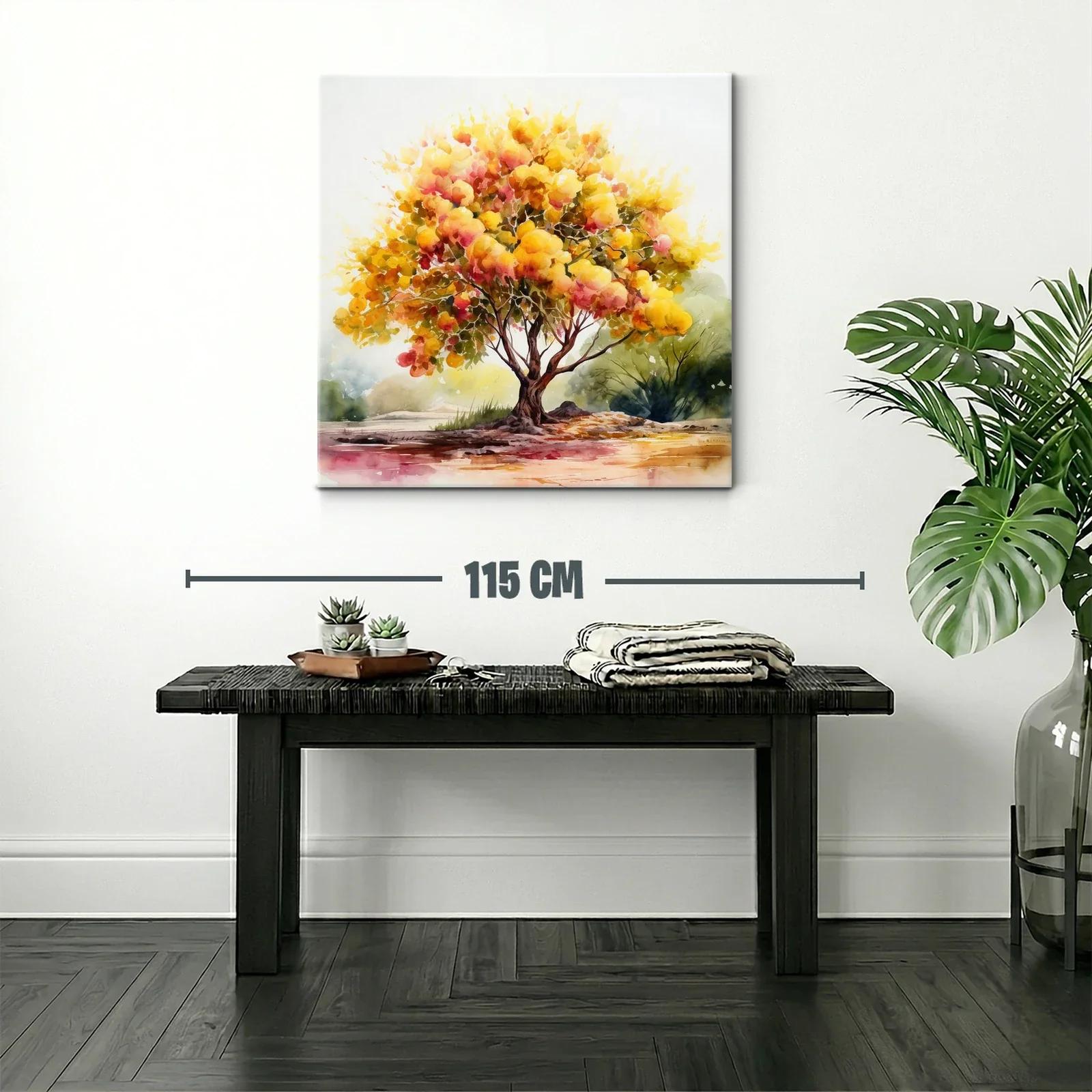 Árbol luminoso con tonos cálidos y vibrantes — miniatura 2