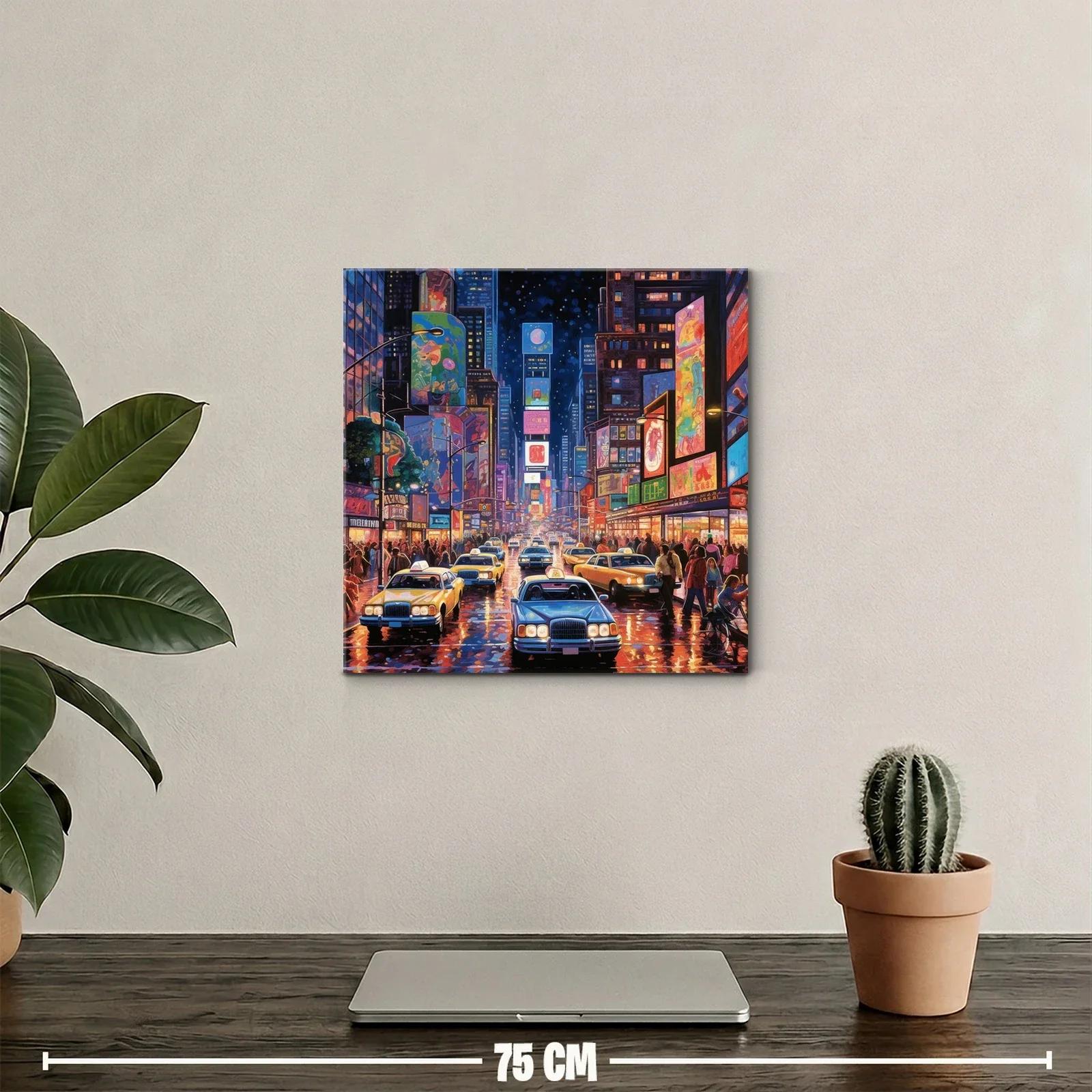 Tráfico nocturno y luces de ciudad vibrante llena de vida — miniatura 2