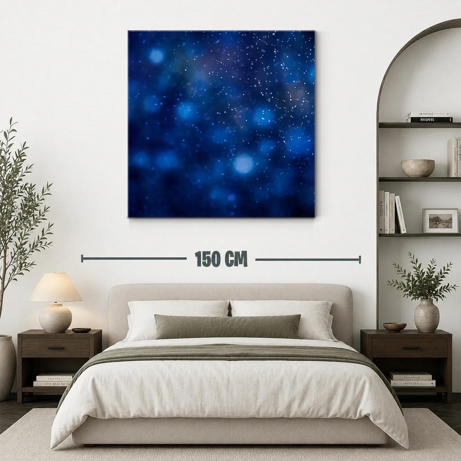 Abstracción cósmica en tonos azules brillantes — miniatura 3