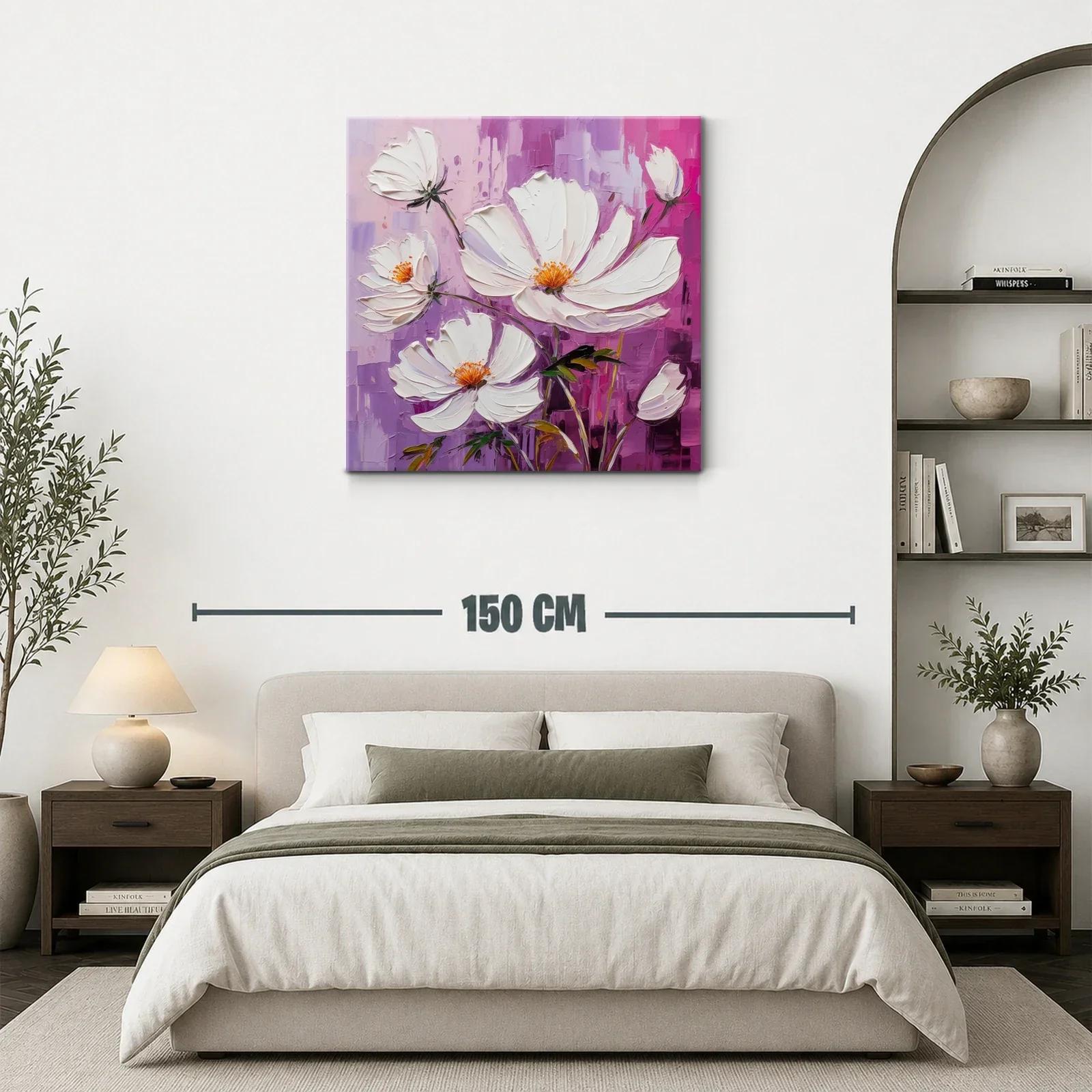 Elegancia floral en tonos blancos y violetas — miniatura 3