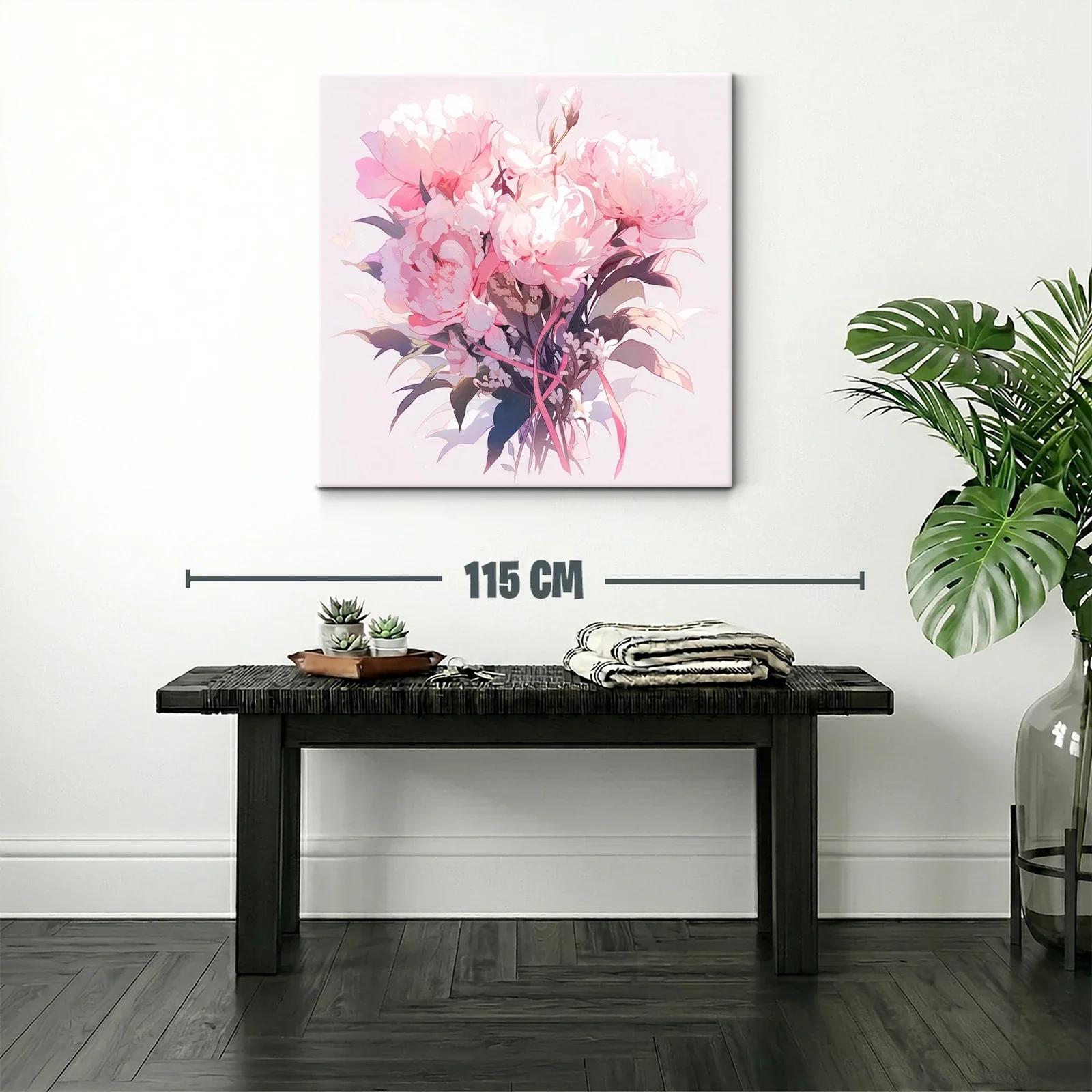 Elegancia floral con bouquet en tonos rosas suaves — miniatura 2