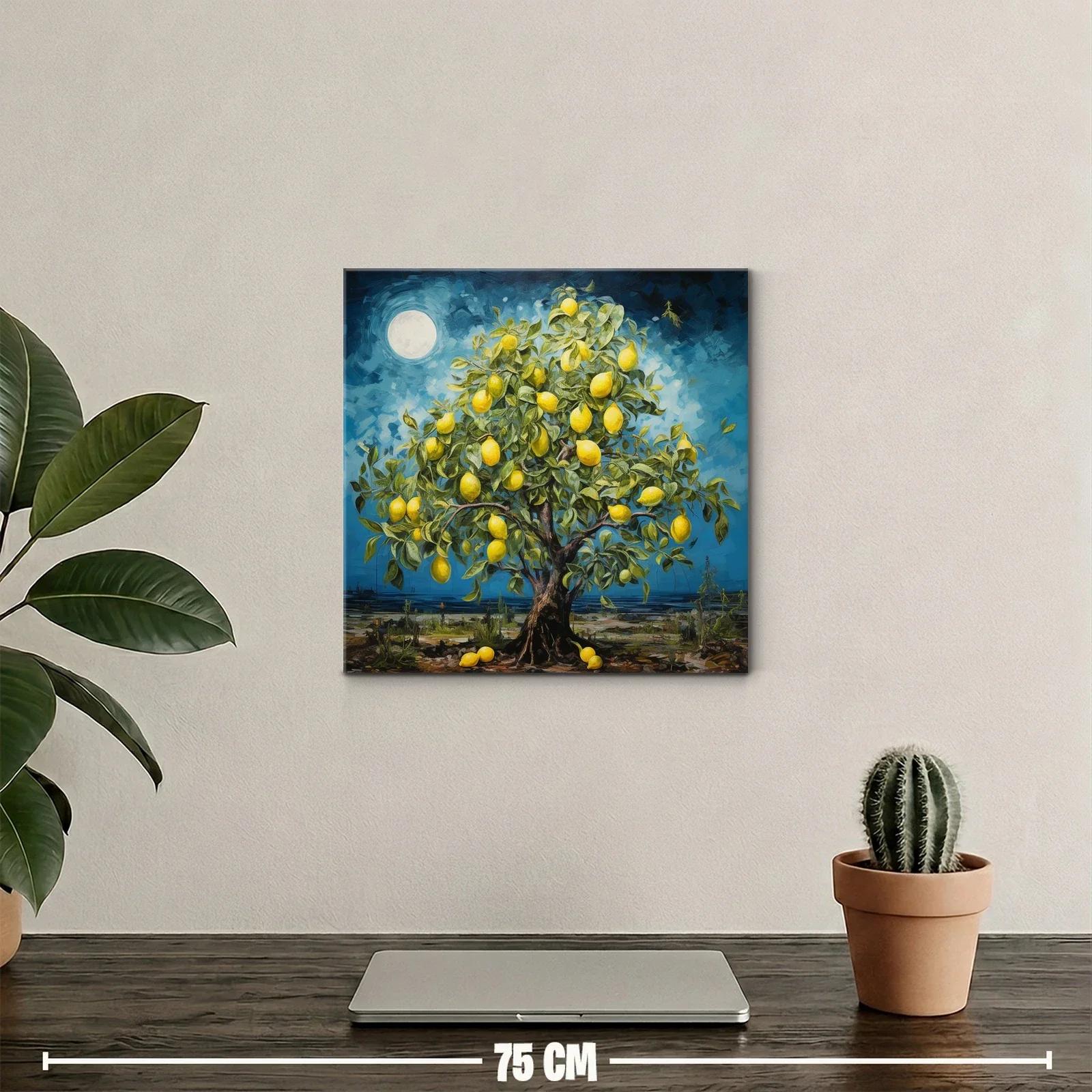 Árbol de Limones en Noche de Luna Llena — miniatura 2