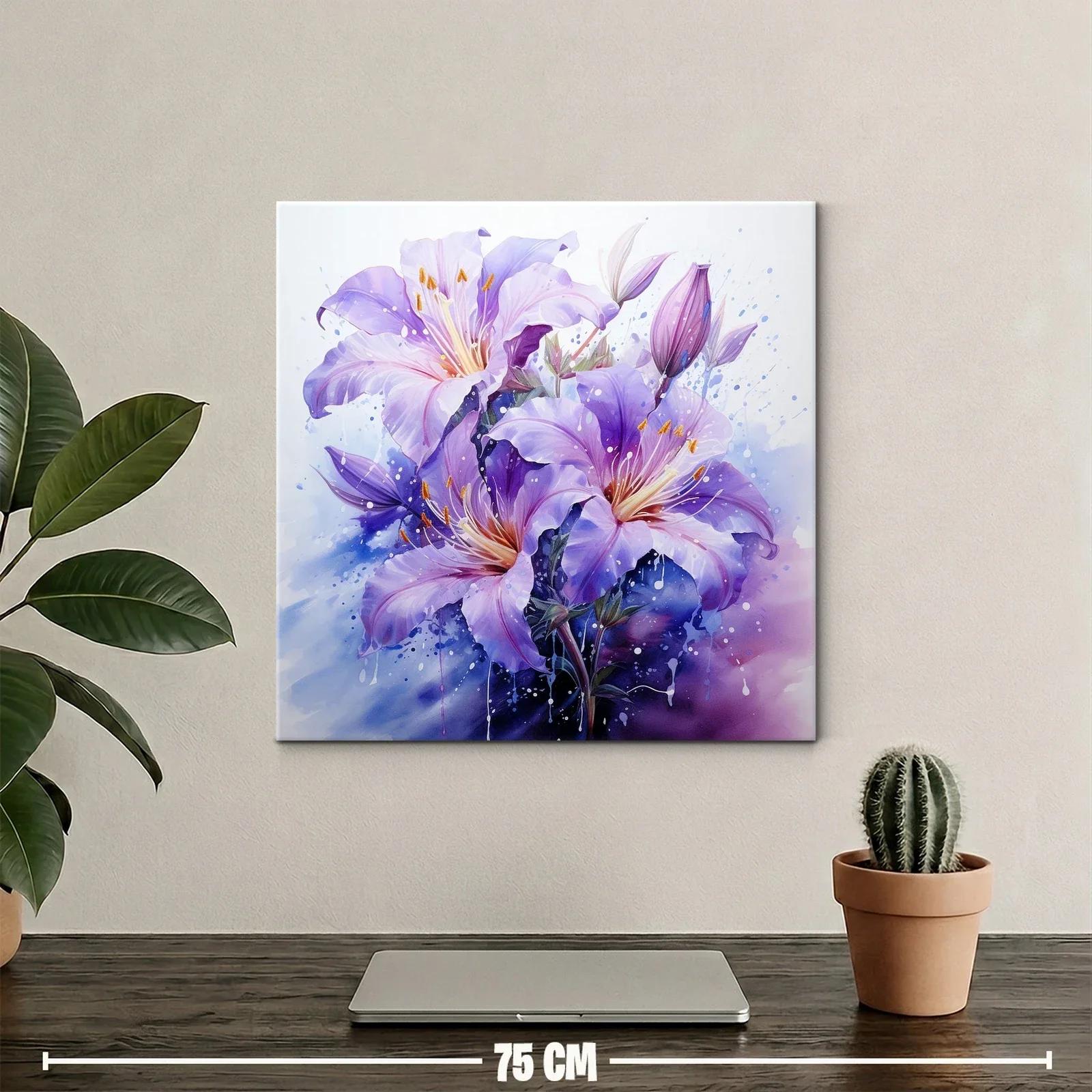 Flores Líricas en Tonos Violetas y Lilas — miniatura 2