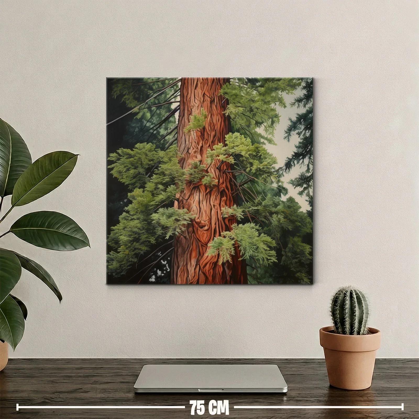 Tronco de árbol majestuoso envuelto en hojas verdes — miniatura 2