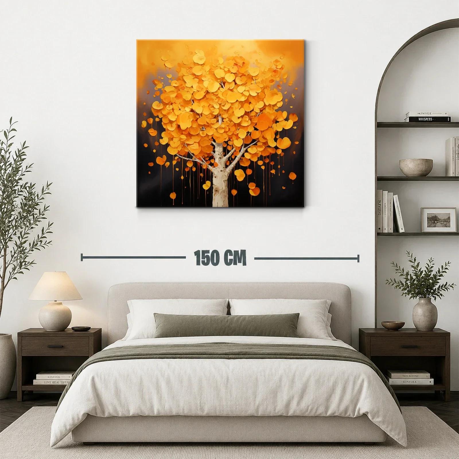 Árbol otoñal con hojas en tonos cálidos y vibrantes — miniatura 3