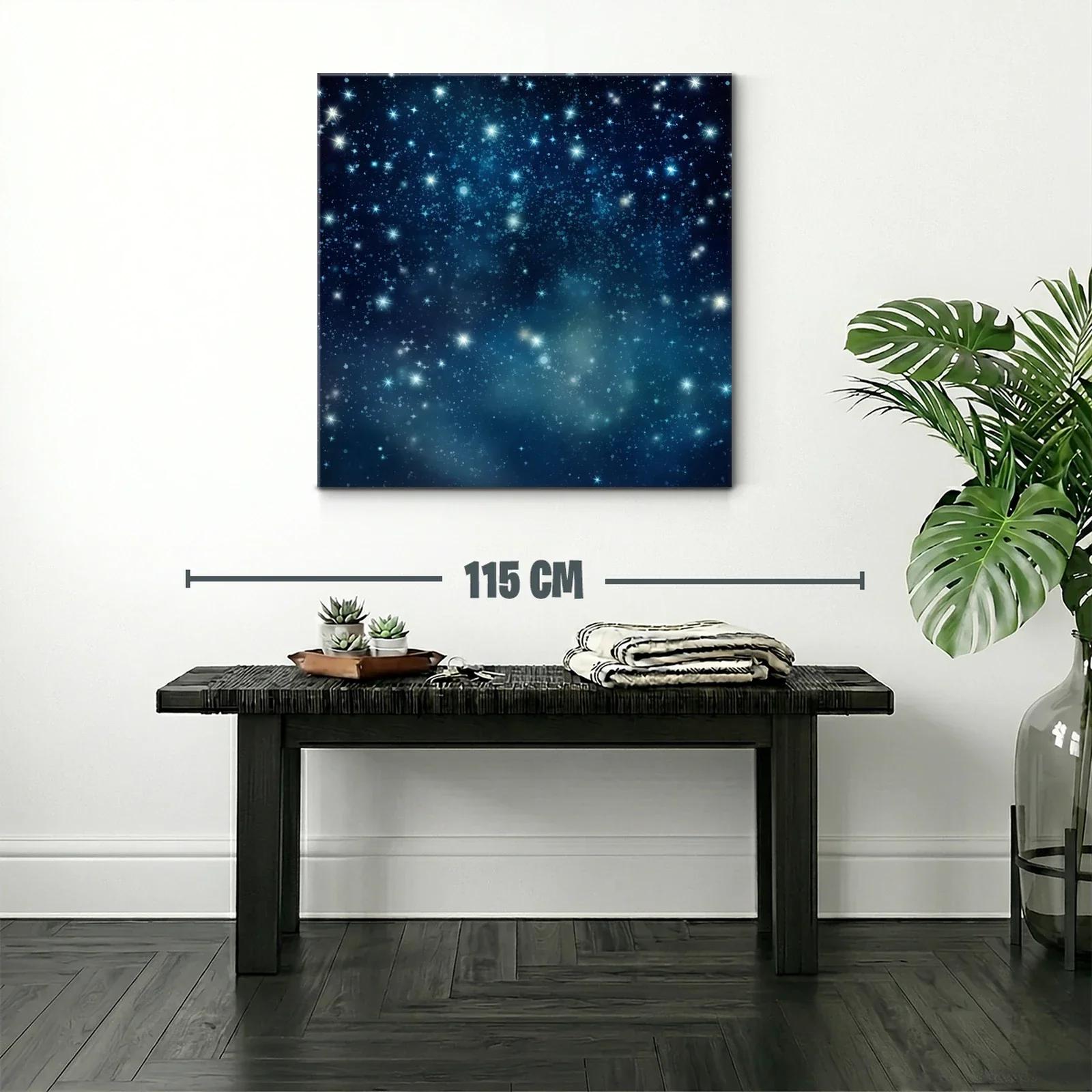 Brillo Estelar en Fondo Nocturno Azul Profundo — miniatura 2