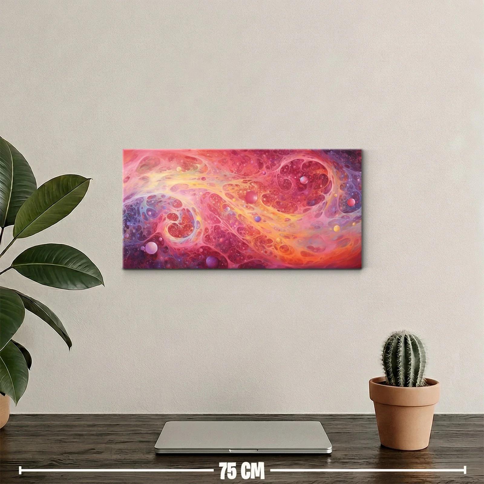 Cuadro nebulosa con vetas luminosas y remolinos de color — miniatura 2