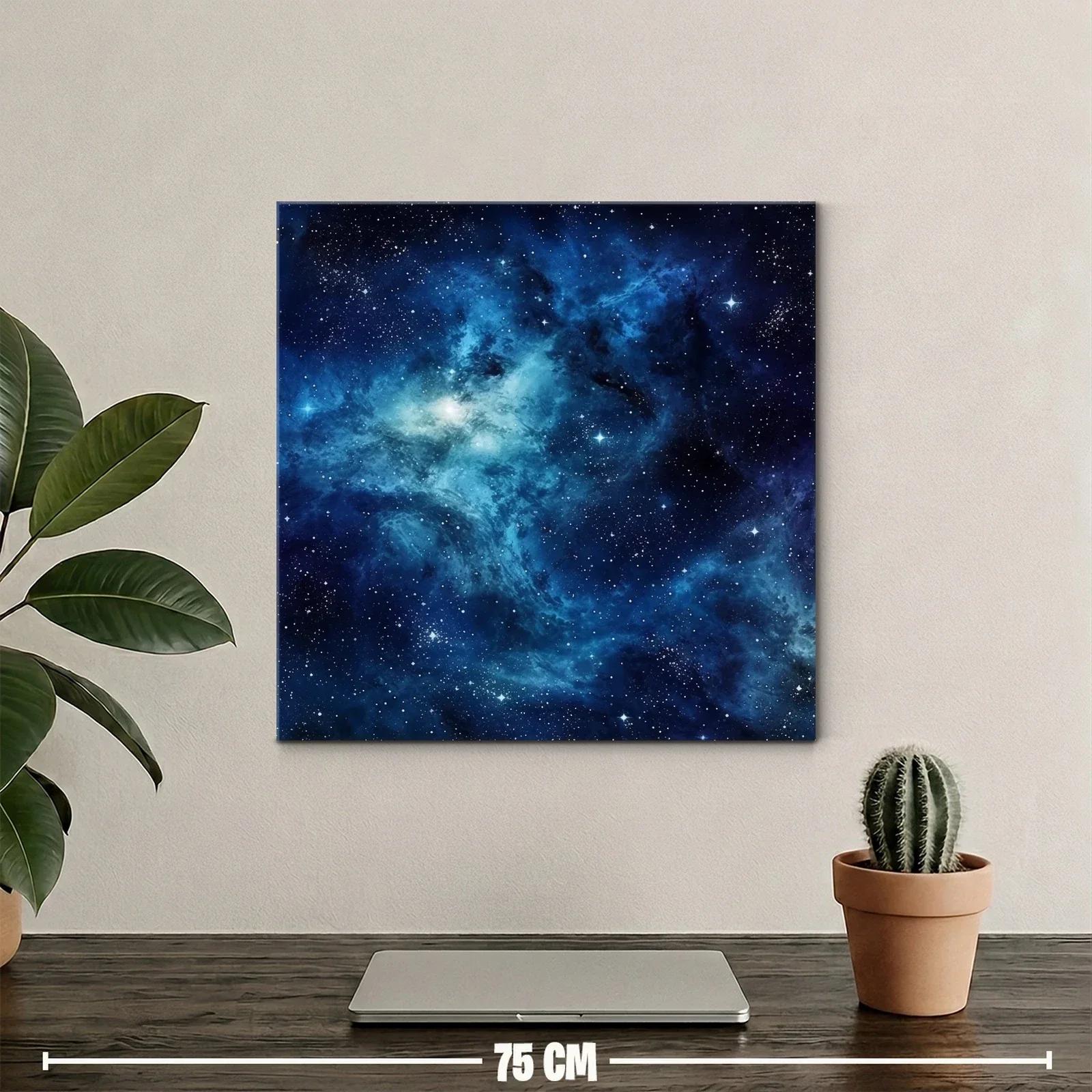 Cielo estrellado en vibrantes tonos azules y negros — miniatura 2