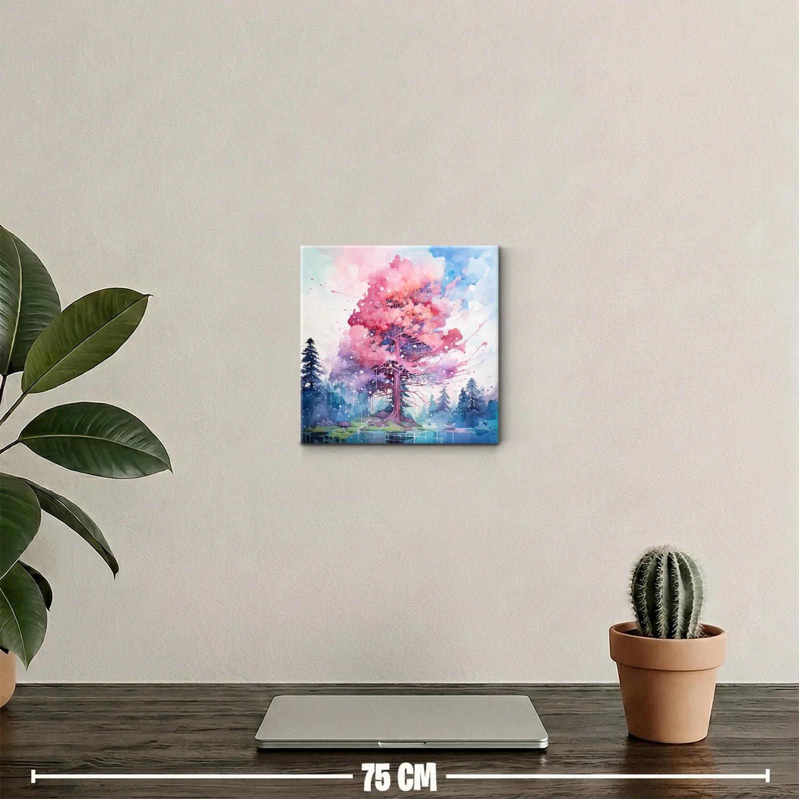 Árbol con follaje vibrante en paisaje sereno — miniatura 2