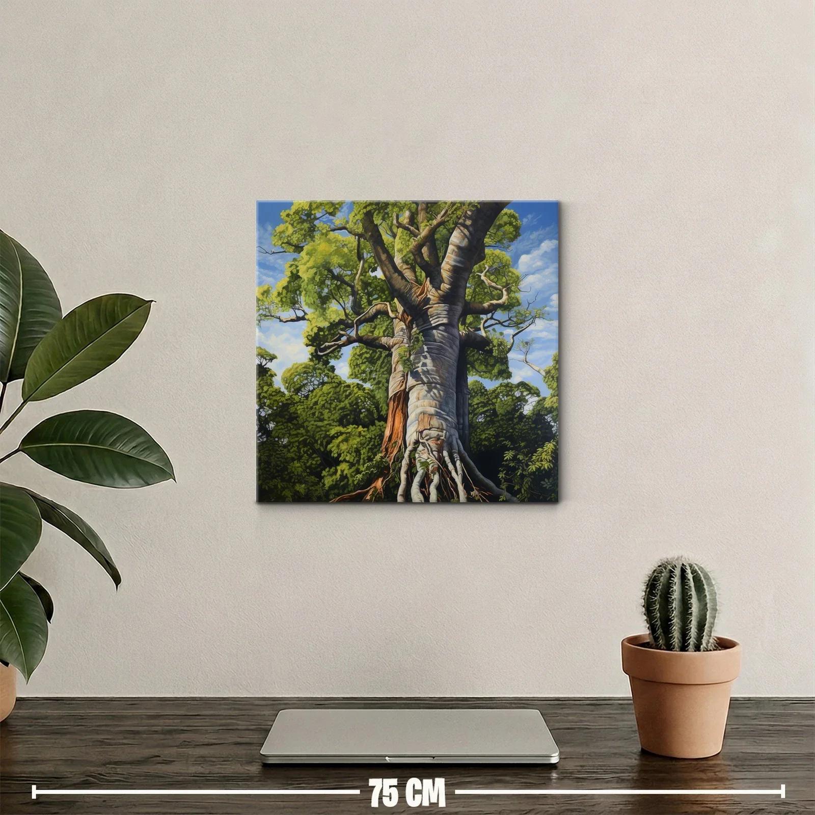 Impresionante árbol gigante en vibrantes tonos verdes y azules — miniatura 2
