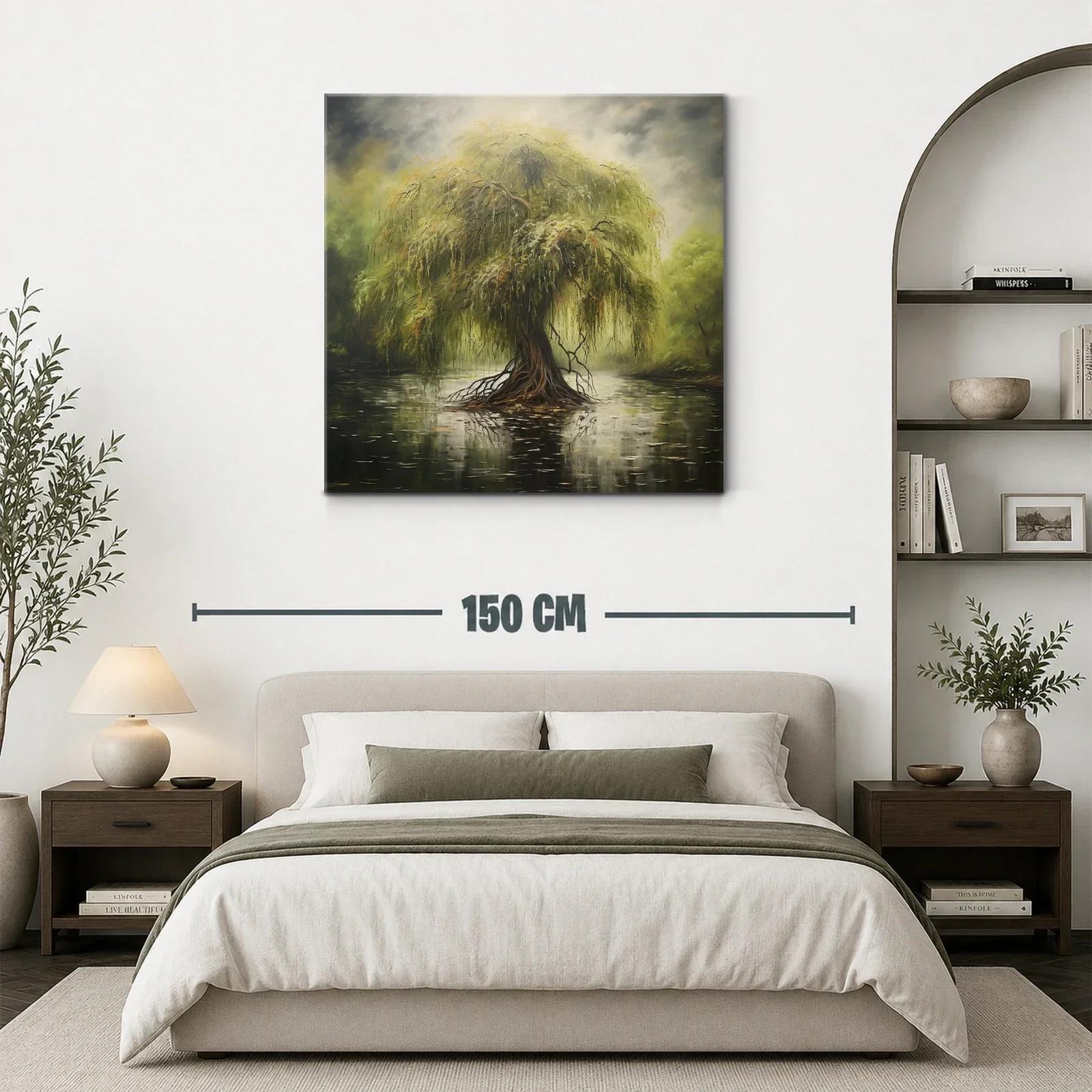 Magnífico árbol solitario reflejado en aguas tranquilas — miniatura 3