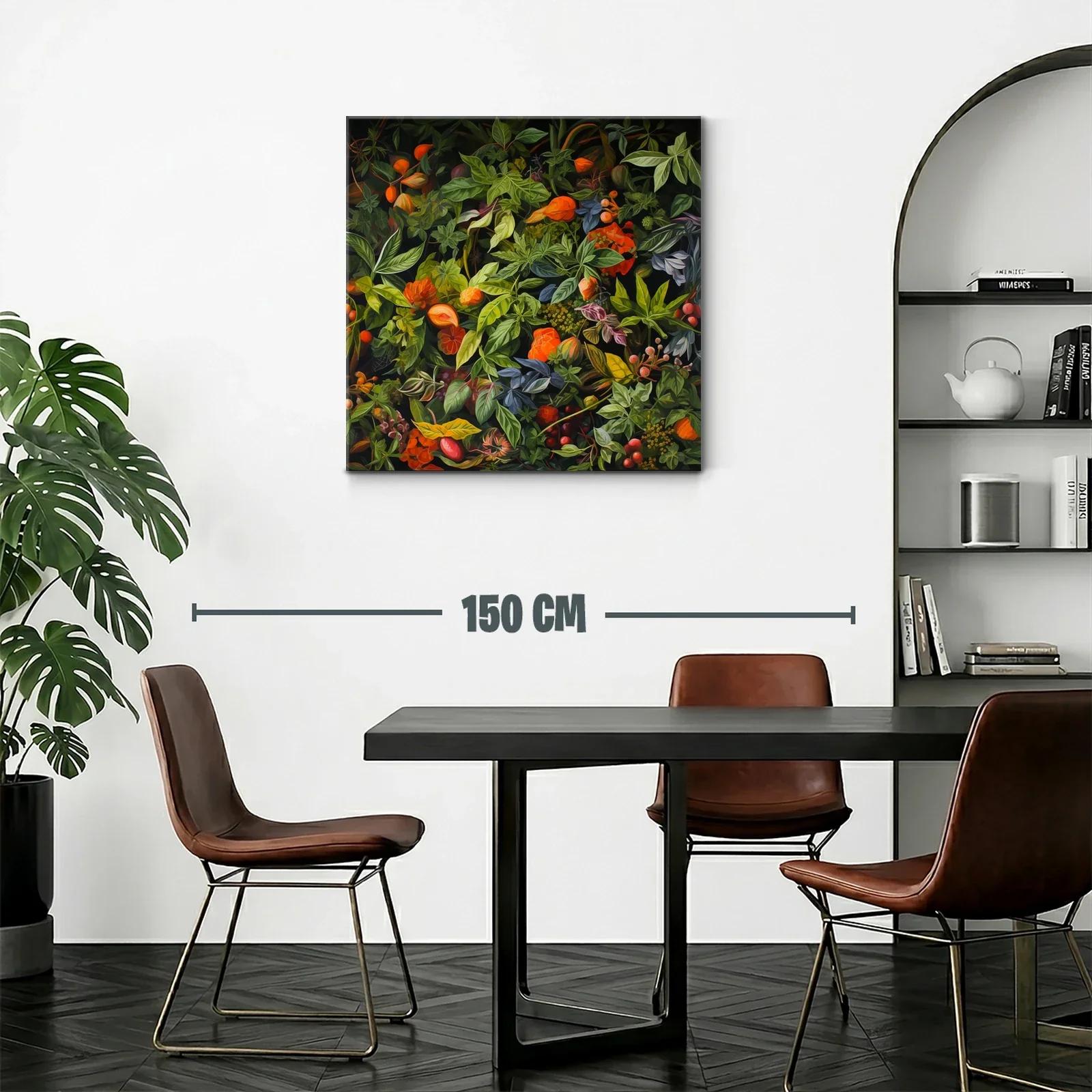 Exuberante composición de hojas y flores en tonos otoñales — miniatura 2
