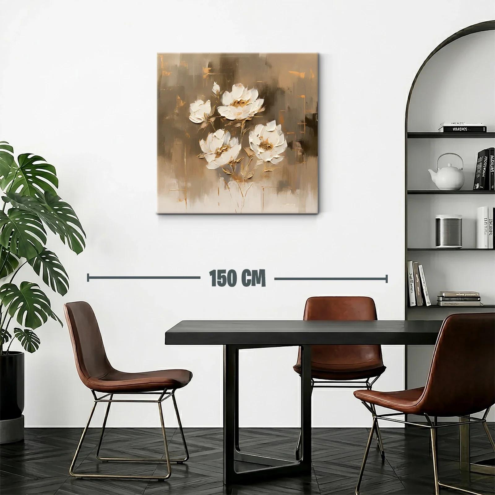 Flores blancas en tonos neutros para un ambiente elegante — miniatura 2