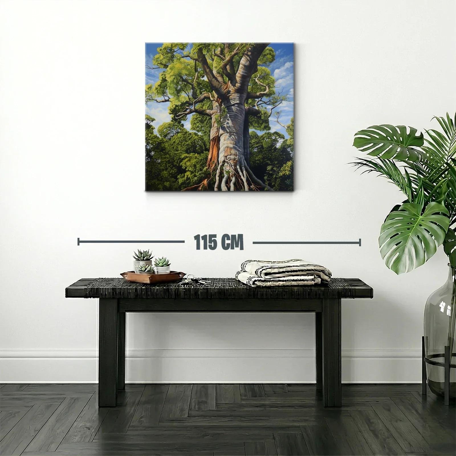 Impresionante árbol gigante en vibrantes tonos verdes y azules — miniatura 2