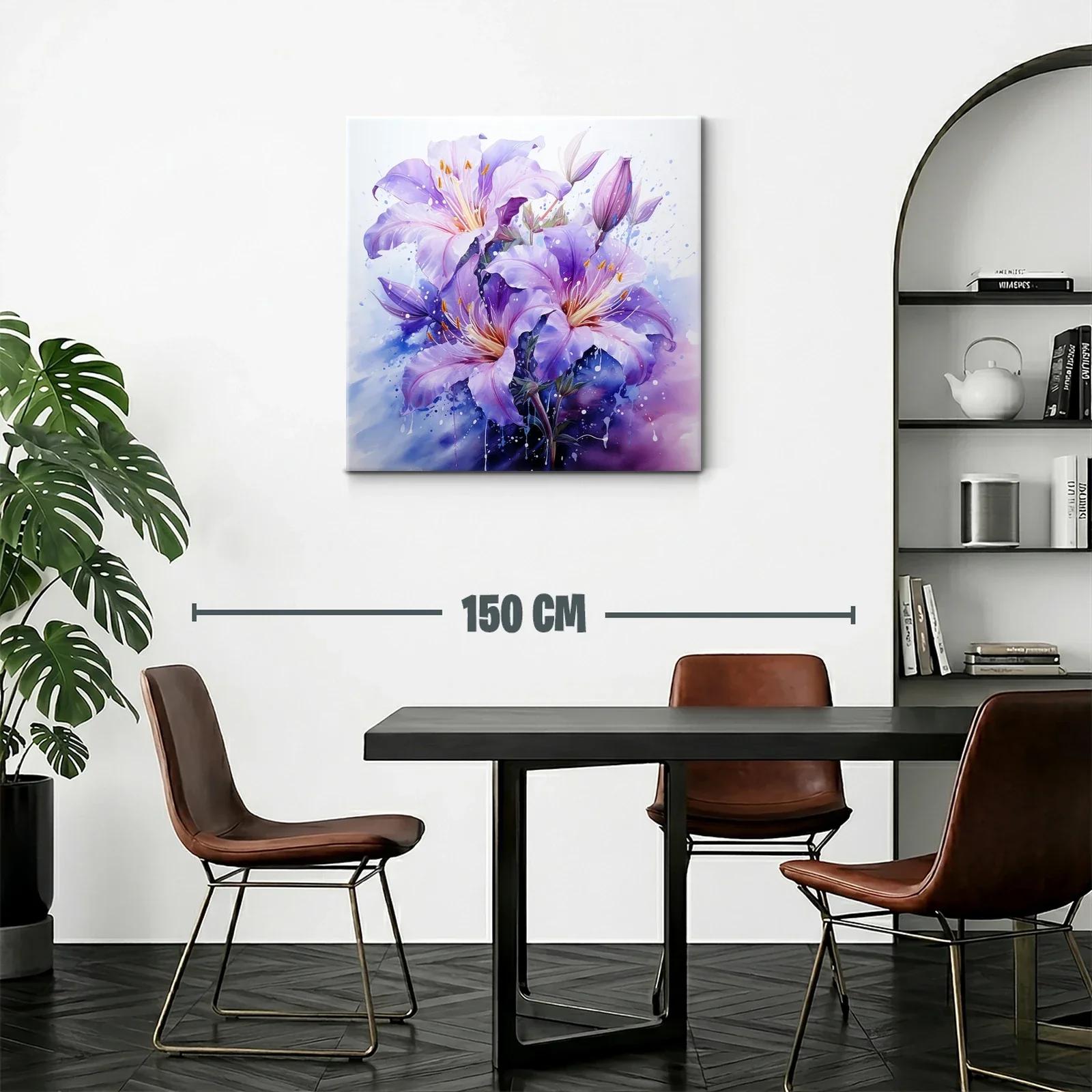 Flores Líricas en Tonos Violetas y Lilas — miniatura 2
